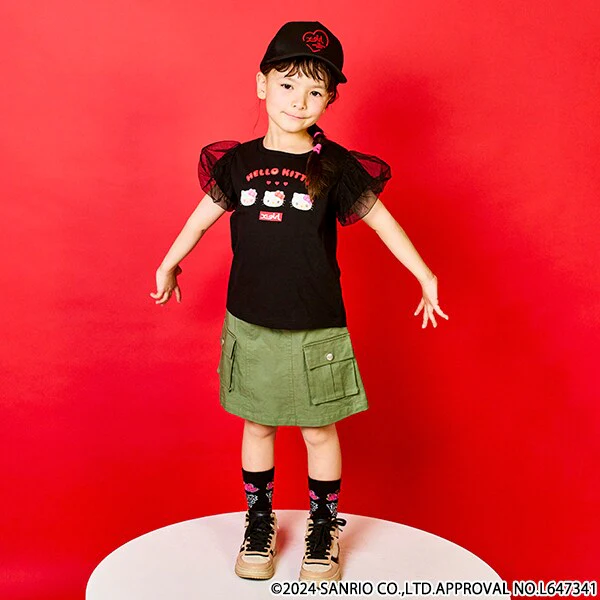 【ハローキティ】袖チュール半袖Tシャツ - Image 14