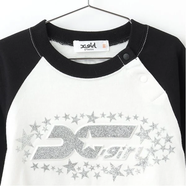 エンボスラメロゴラグラン長袖Tシャツ - Image 4