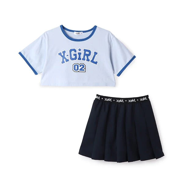 ショート丈半袖T&プリーツスカートセット - Image 5