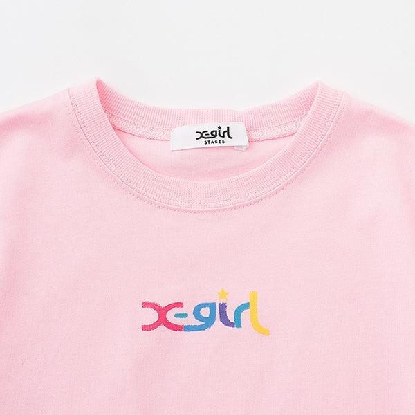 袖フリル落書ロゴ半袖Tシャツ - Image 5