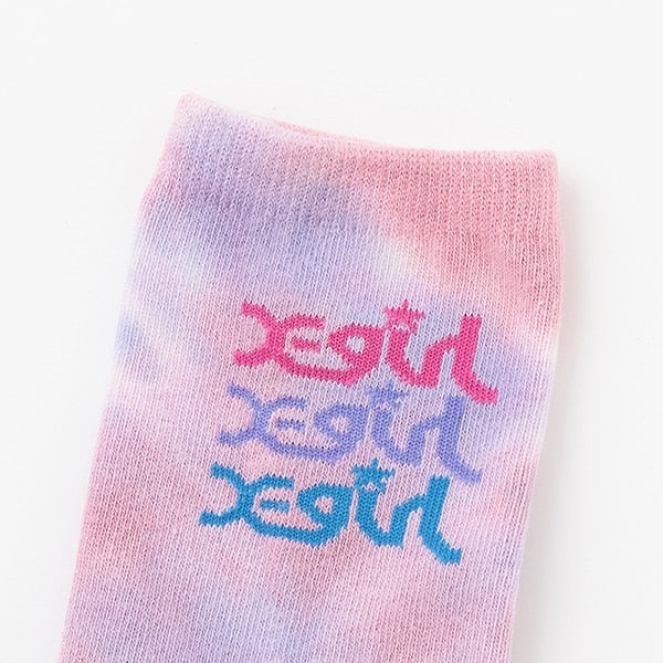 トリプルミルズロゴタイダイクルーソックス - Image 2