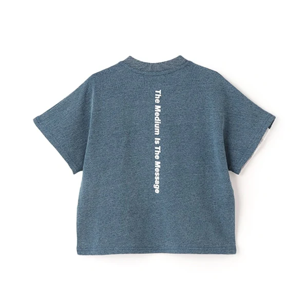 配色切替ロゴアップリケ半袖Tシャツ - Image 3