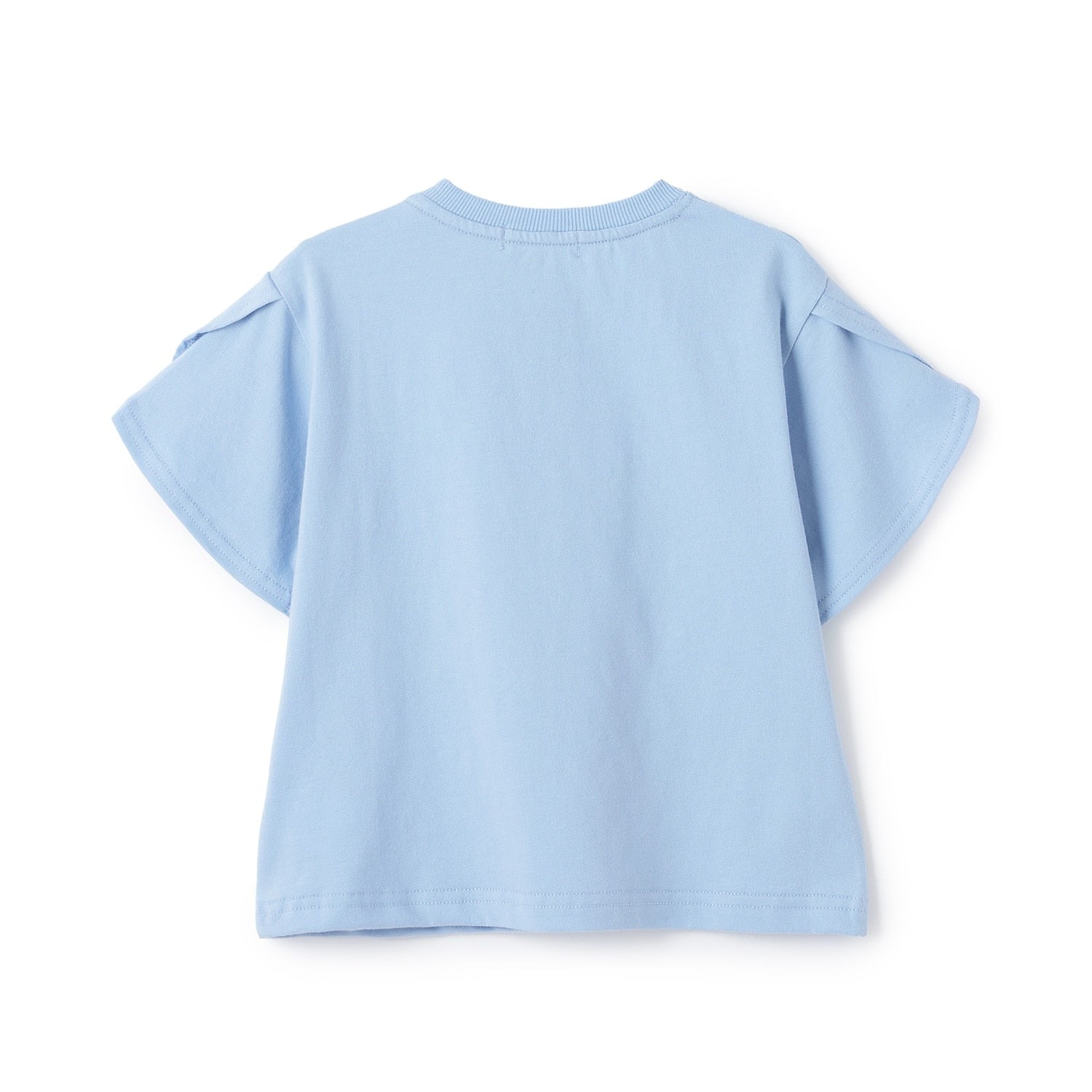 キャラクターワッペン 袖スリット半袖Tシャツ - Image 3
