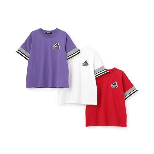 袖レイヤード風半袖Tシャツ - Image 10