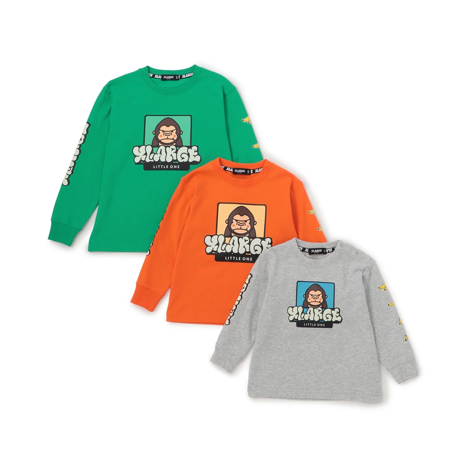 ファニーゴリラ&グラフィティ蓄光プリント長袖Tシャツ - Image 11