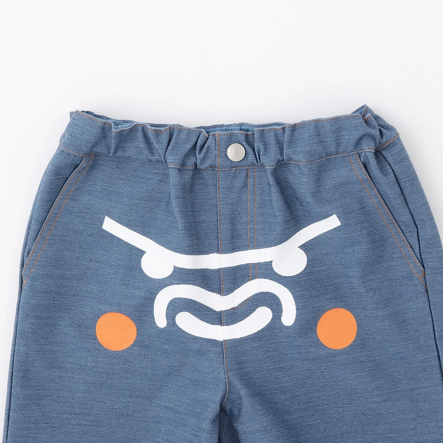 ファニーゴリラフェイス デニムショートパンツ - Image 4
