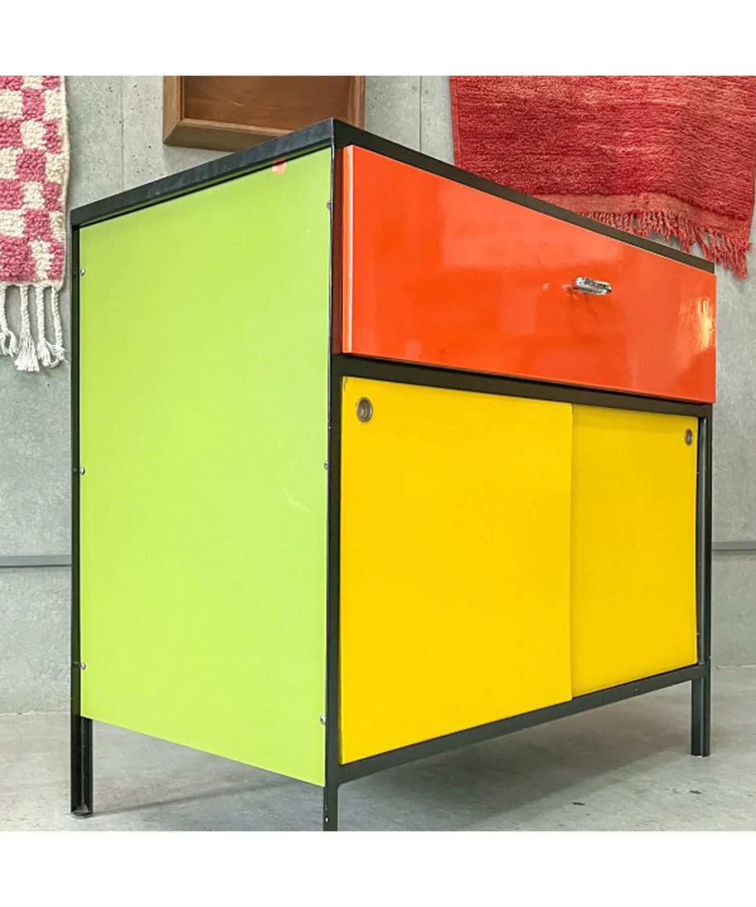 HermanMiller Steel Frame Cabinet / George Nelson - Image 3