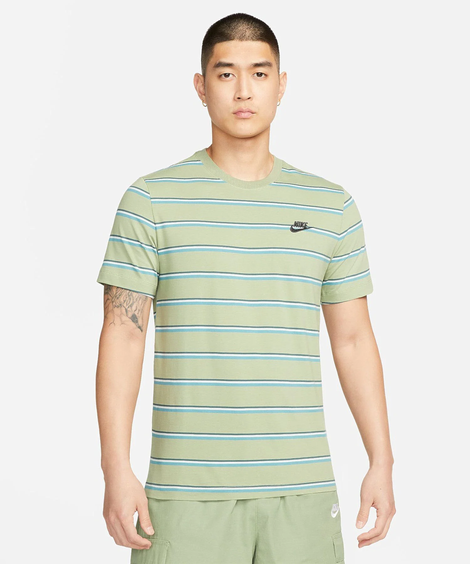 NIKE/ナイキ/NSW TEE CLUB STRIPE/DZ2986-010 - Image 2