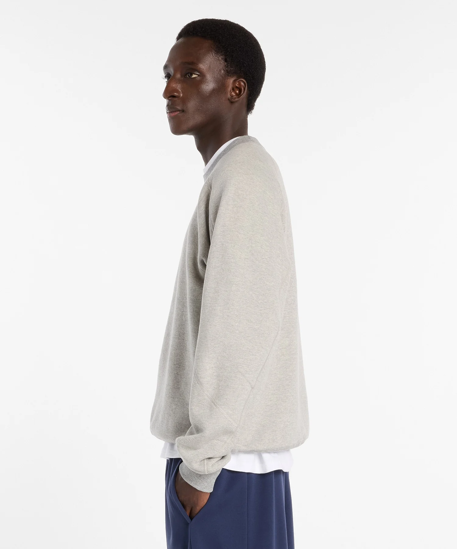 NEW BALANCE/ニューバランス/NB Grey Regular fit crew neck MT61H143 - Image 10