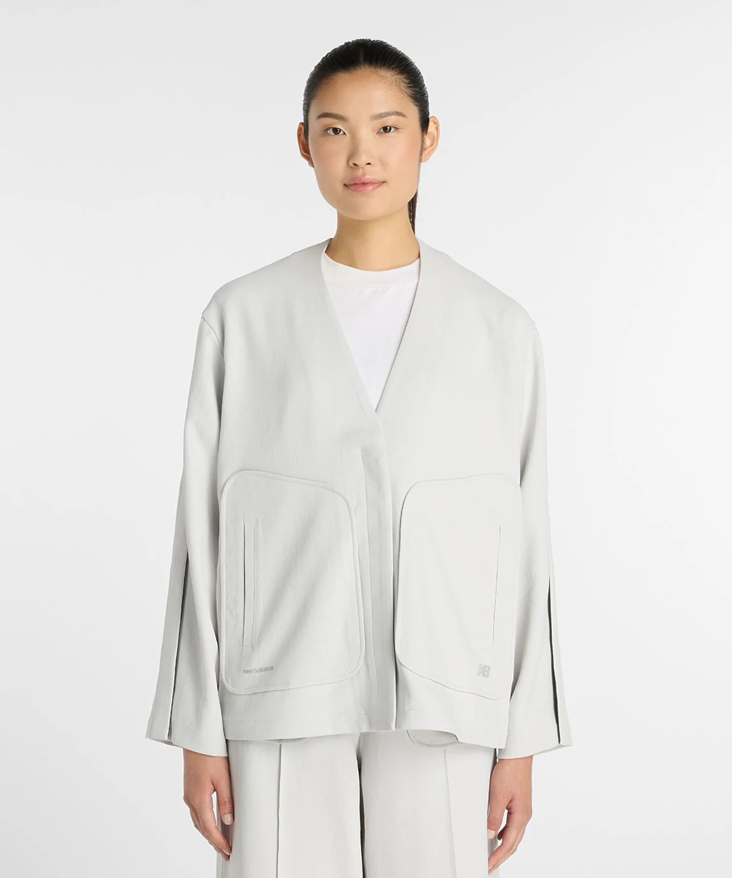 NEW BALANCE/ニューバランス/W NB Grey NOCOLLAR JACKET WJ61784L - Image 3