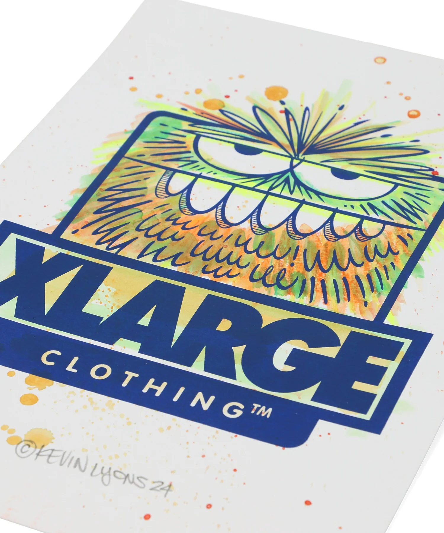 KEVIN LYONS MONOPRINT XLARGE - ORANGE calif-ART - Image 2