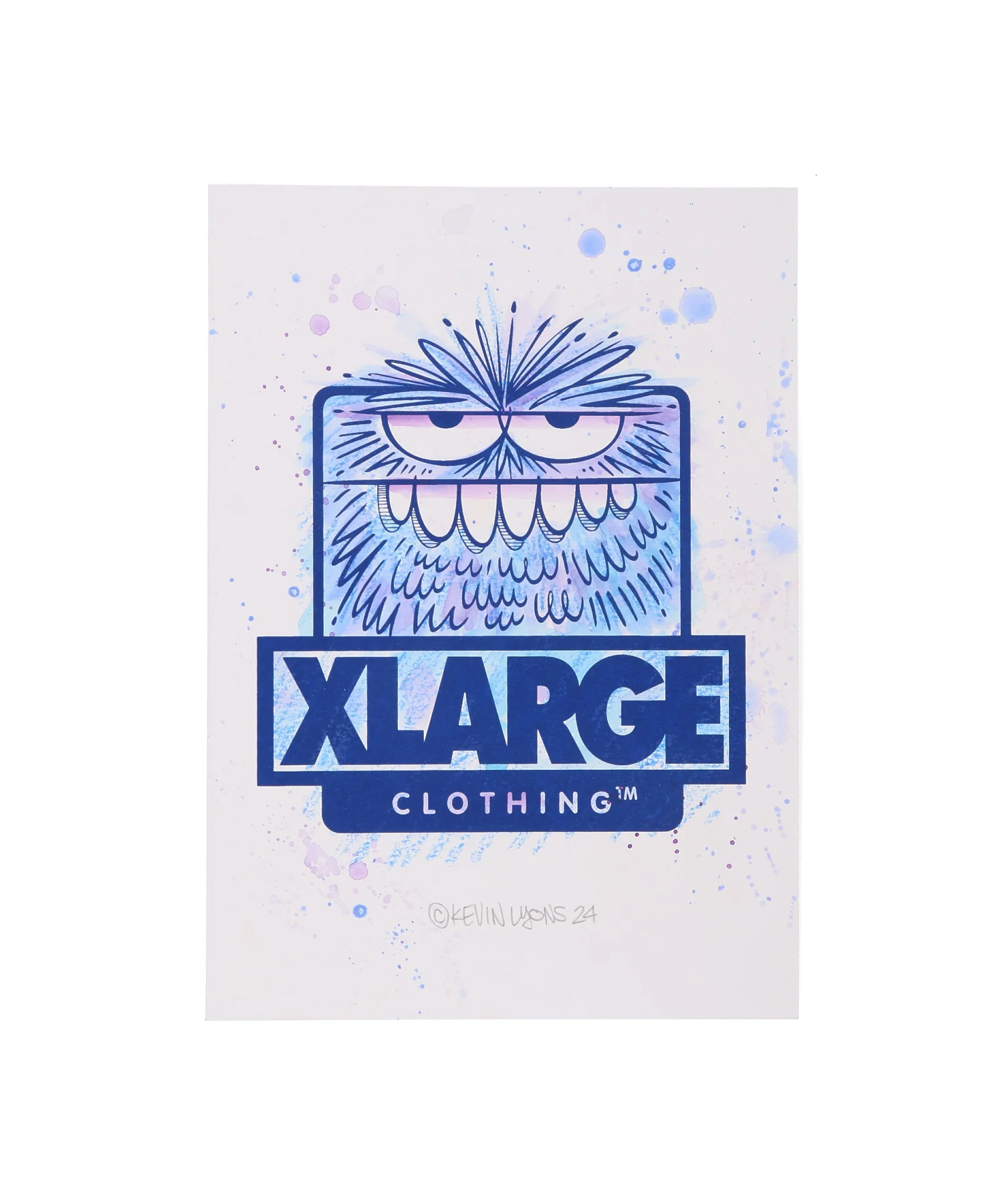 KEVIN LYONS MONOPRINT XLARGE - BLUEBERRY calif-ART - Image 4