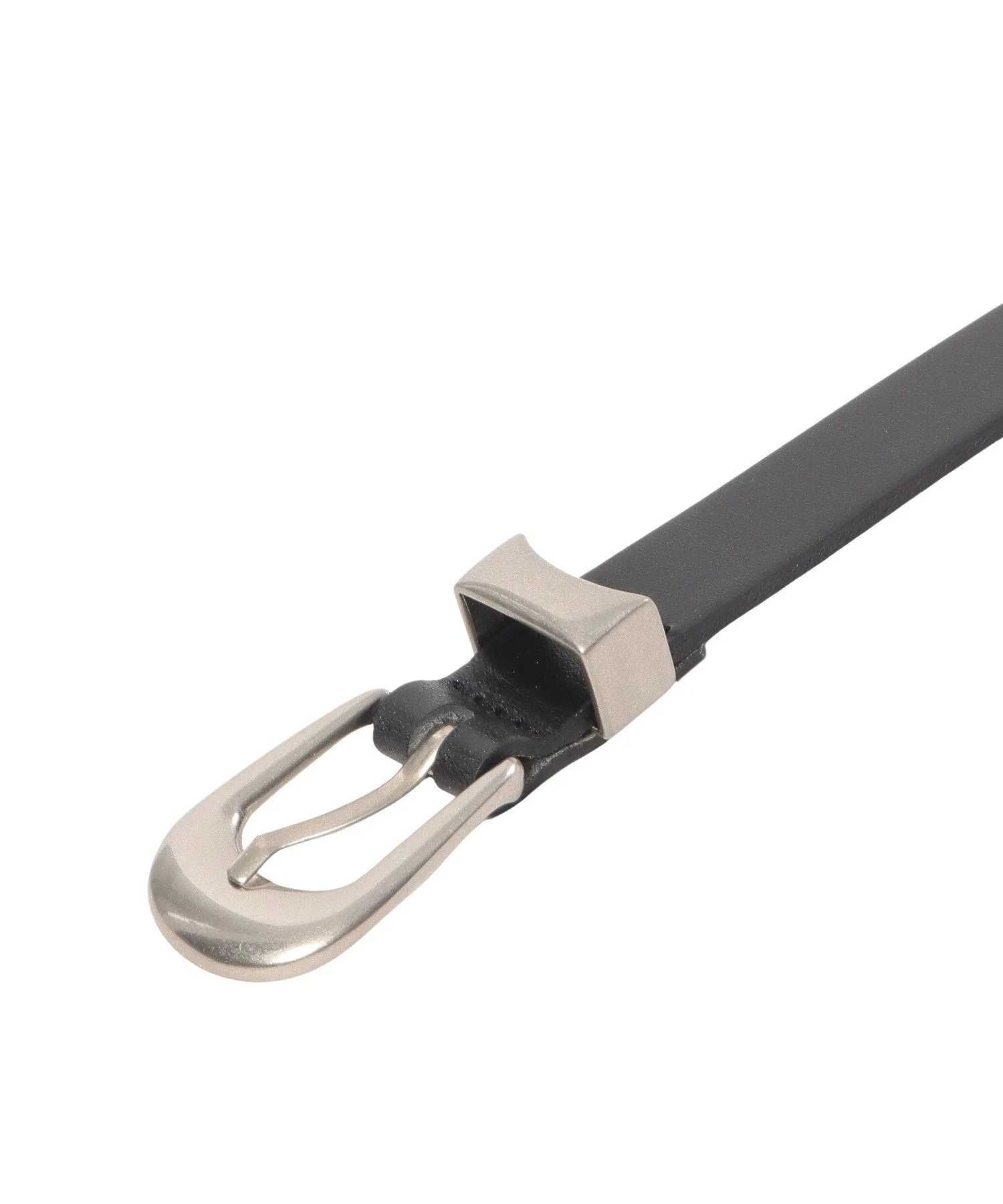 SILVER BUCKLE LEATHER BELT DISPATCHER NO.8 - Image 4