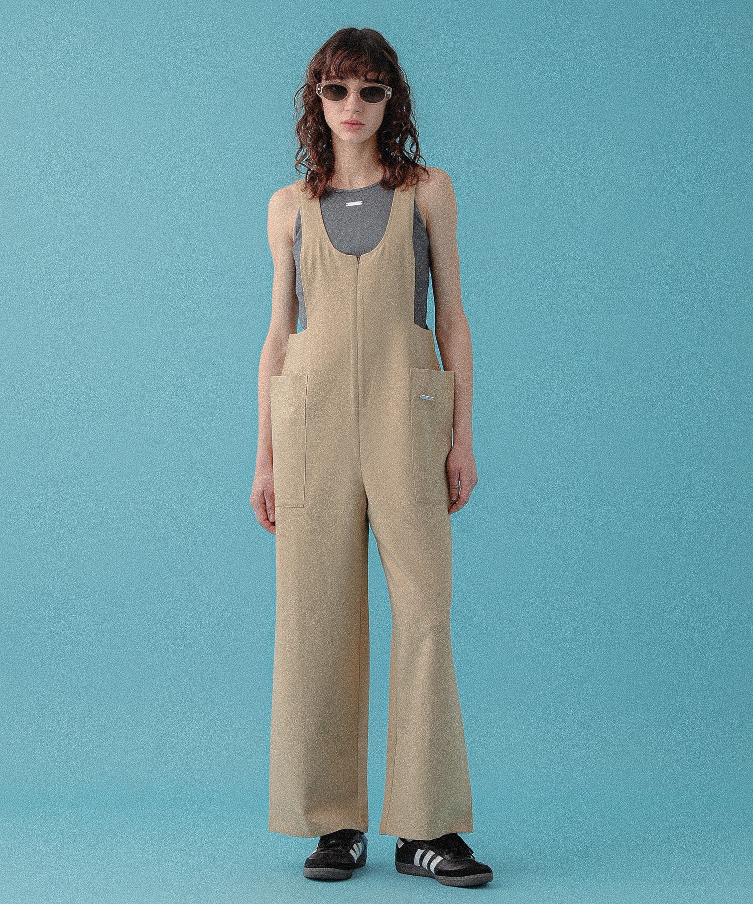 フロントジップサロペット - Image 6