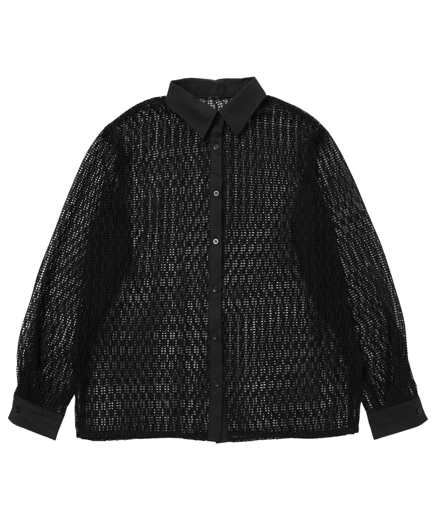 メッシュオーバーサイズシャツ - Image 25