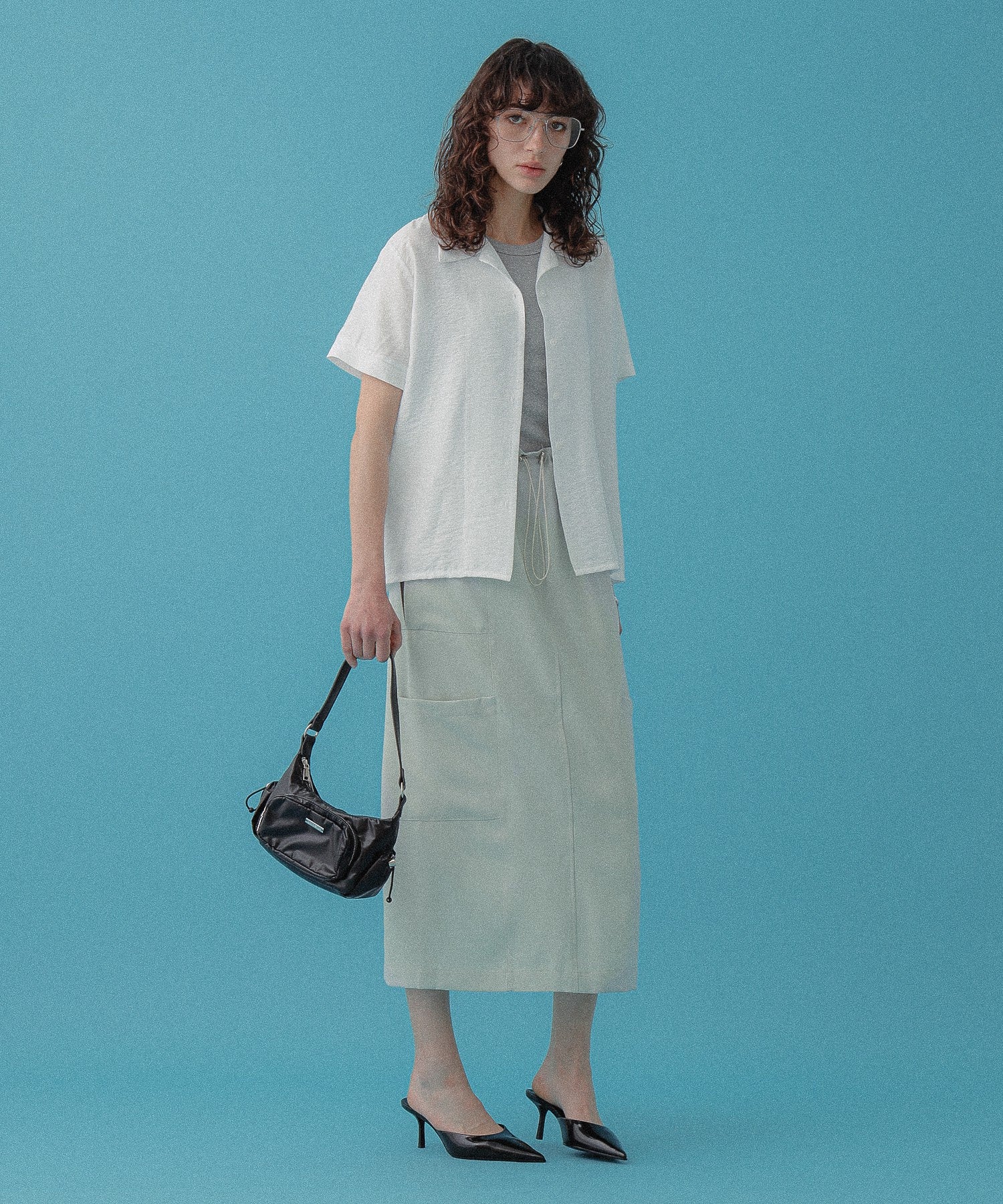 ドレープショートスリーブシャツ - Image 20