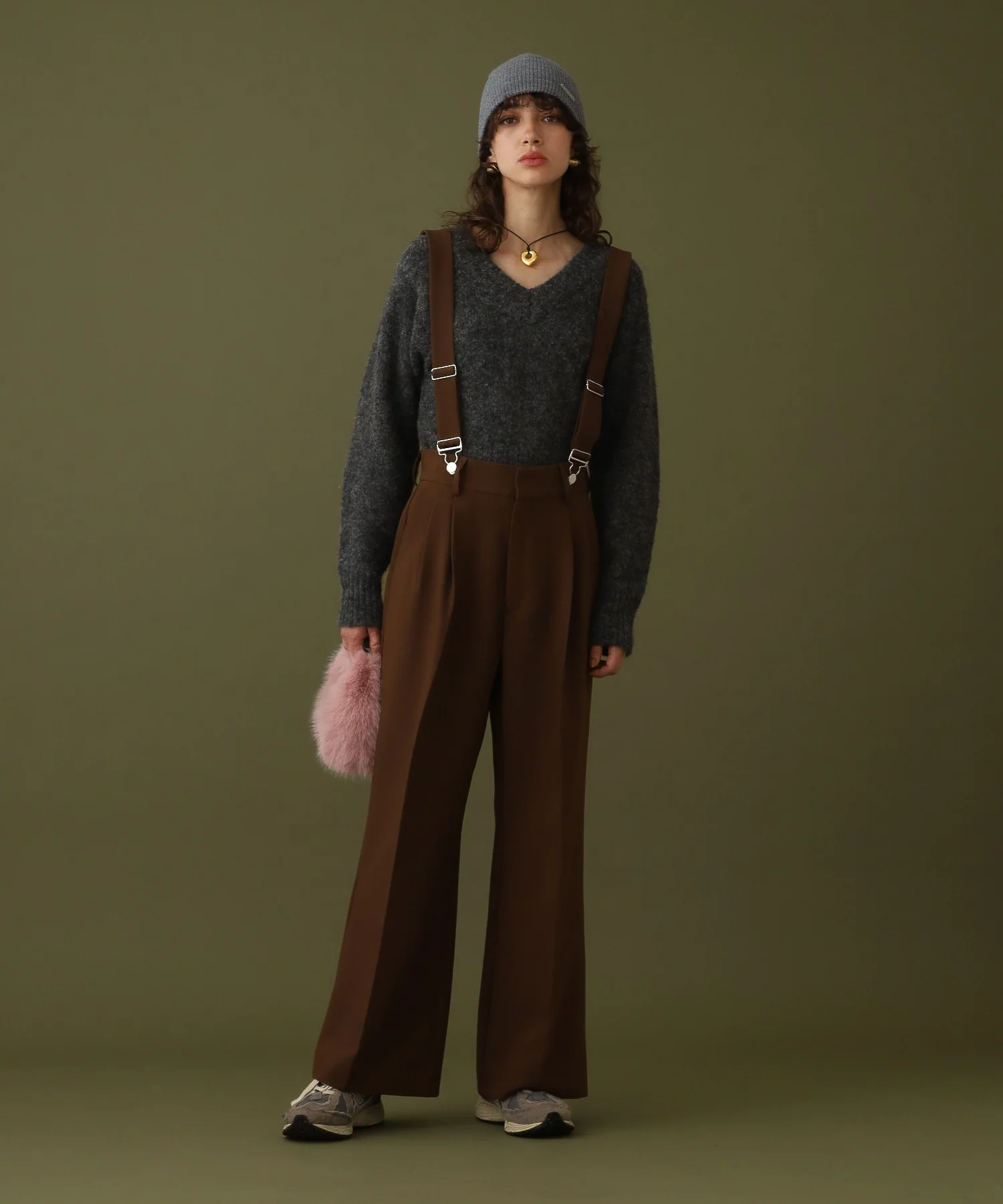 クロップドVネックセーター - Image 47