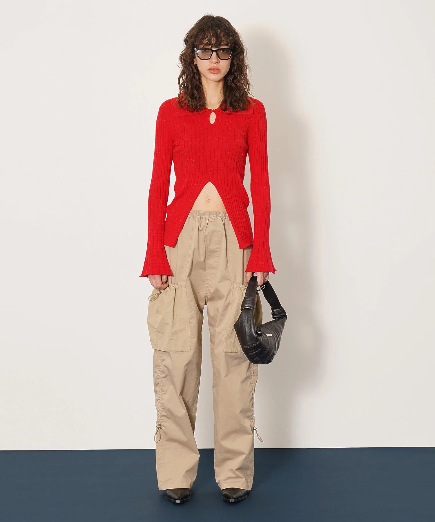 フロントスリットニットトップス - Image 8