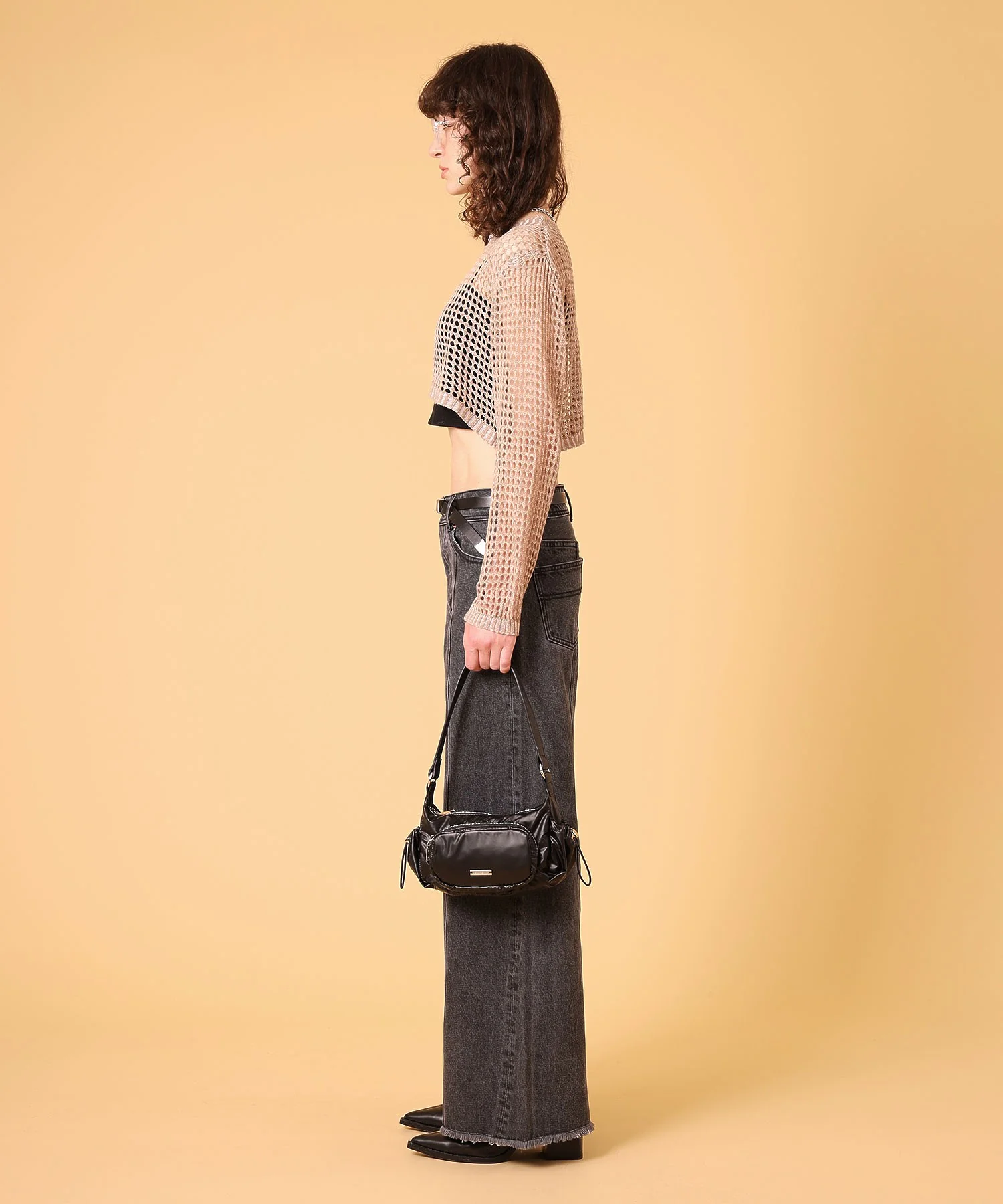 クロップドメッシュニットプルオーバー - Image 10