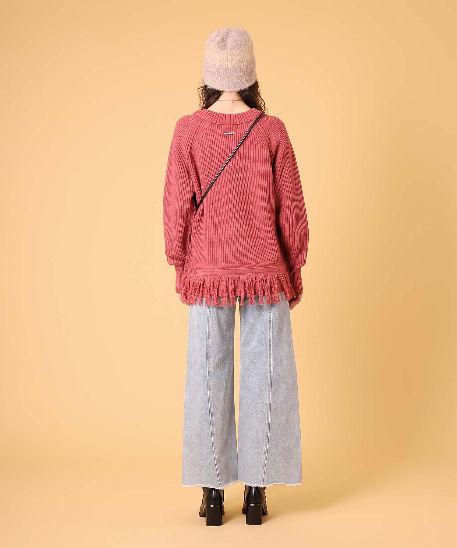 オーバーサイズフリンジニットプルオーバー - Image 12