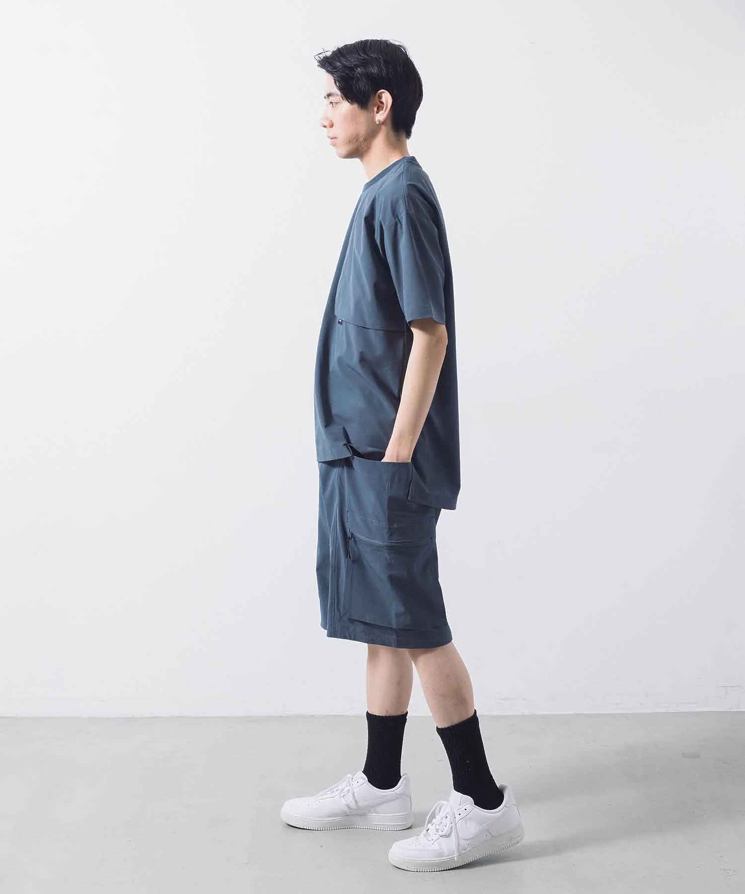 DYCTEAM /ディーワイシーチーム/ See-through Loose-Tee DST-B-2205-GY - Image 7