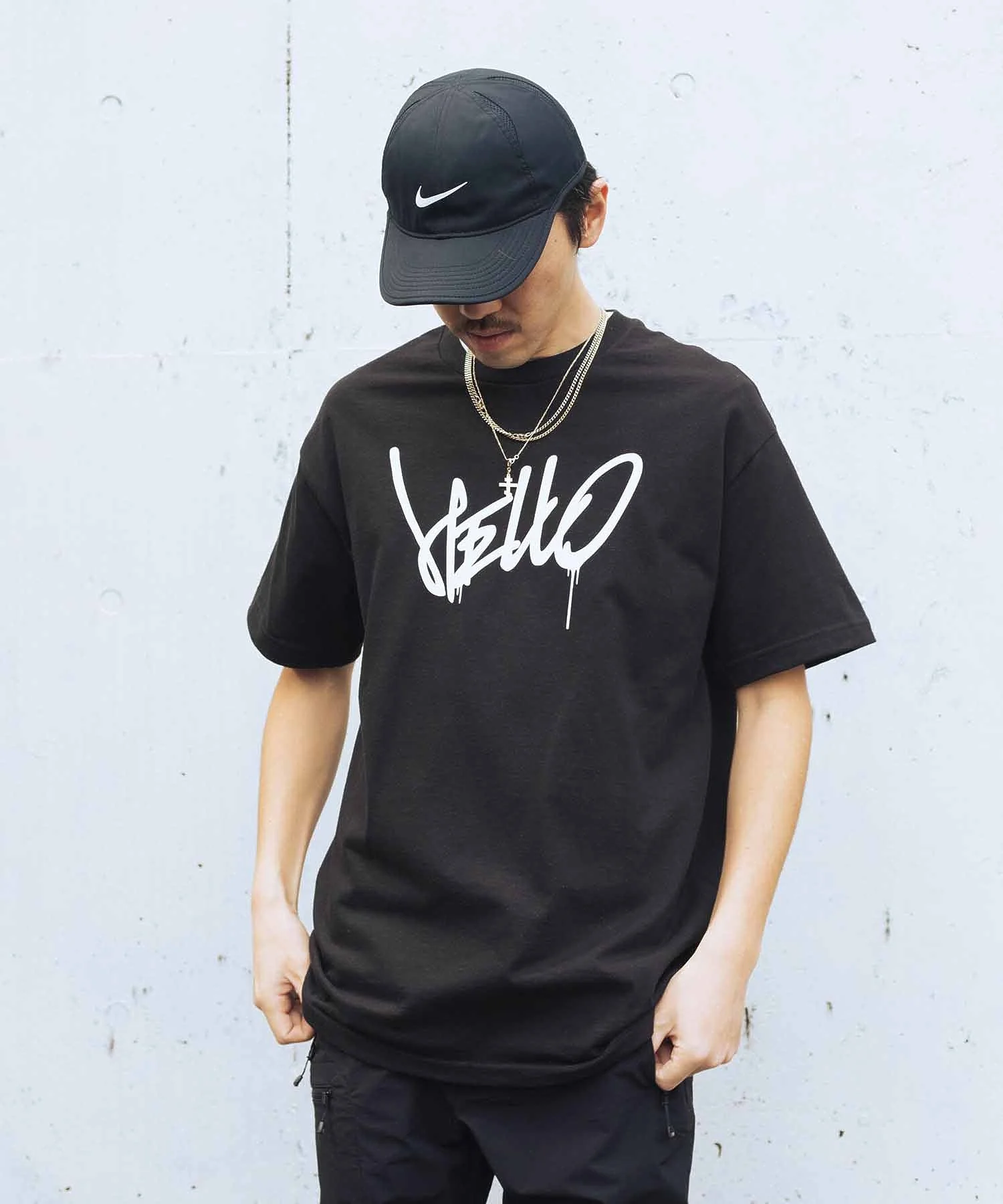 HYLRX/ヒャクラク/ HELLO PACK TEE - Image 3