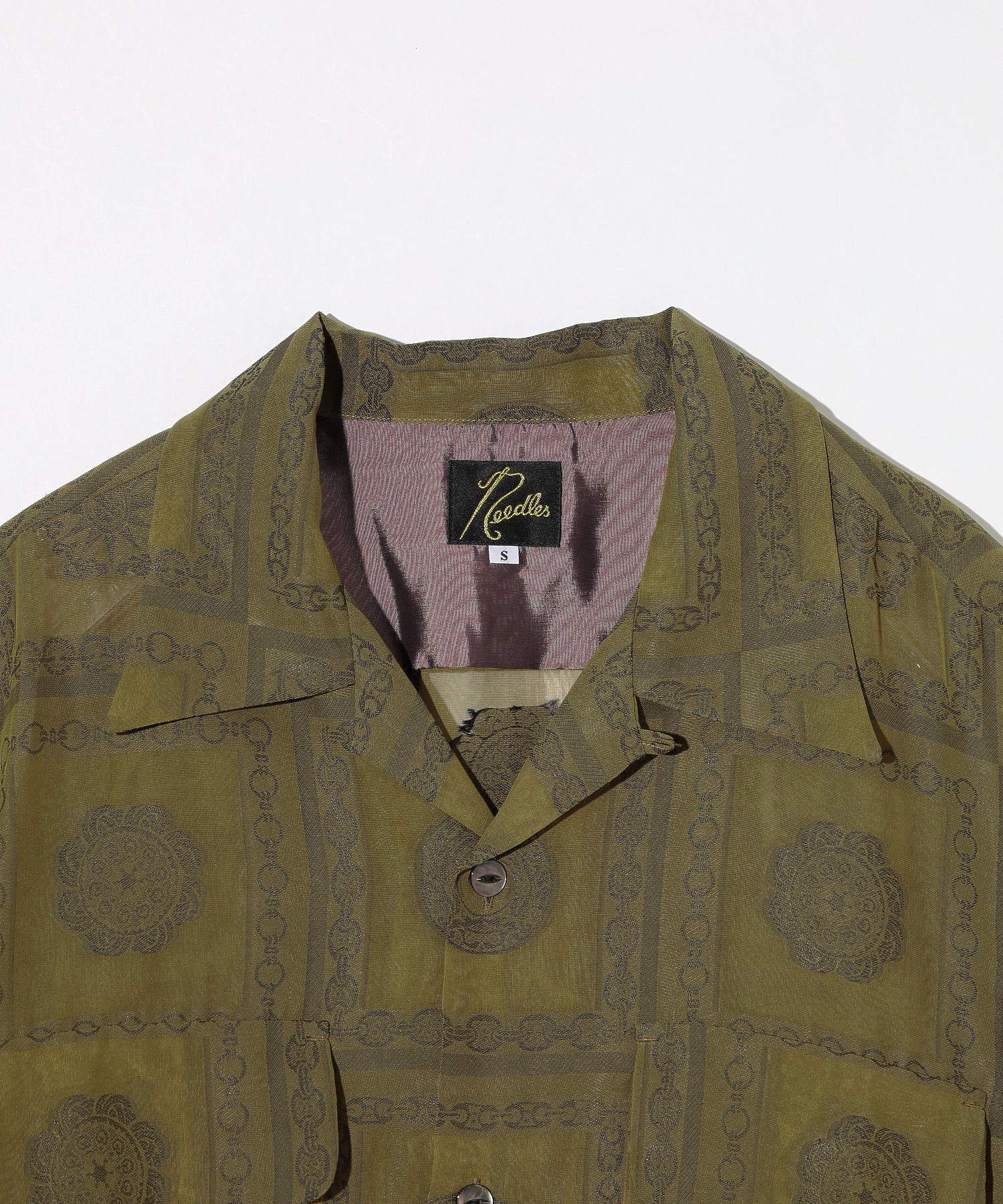 NEEDLES/ニードルズ/S/S Classic Shirt-PE/R Chain Border Jq/MR135 - Image 3
