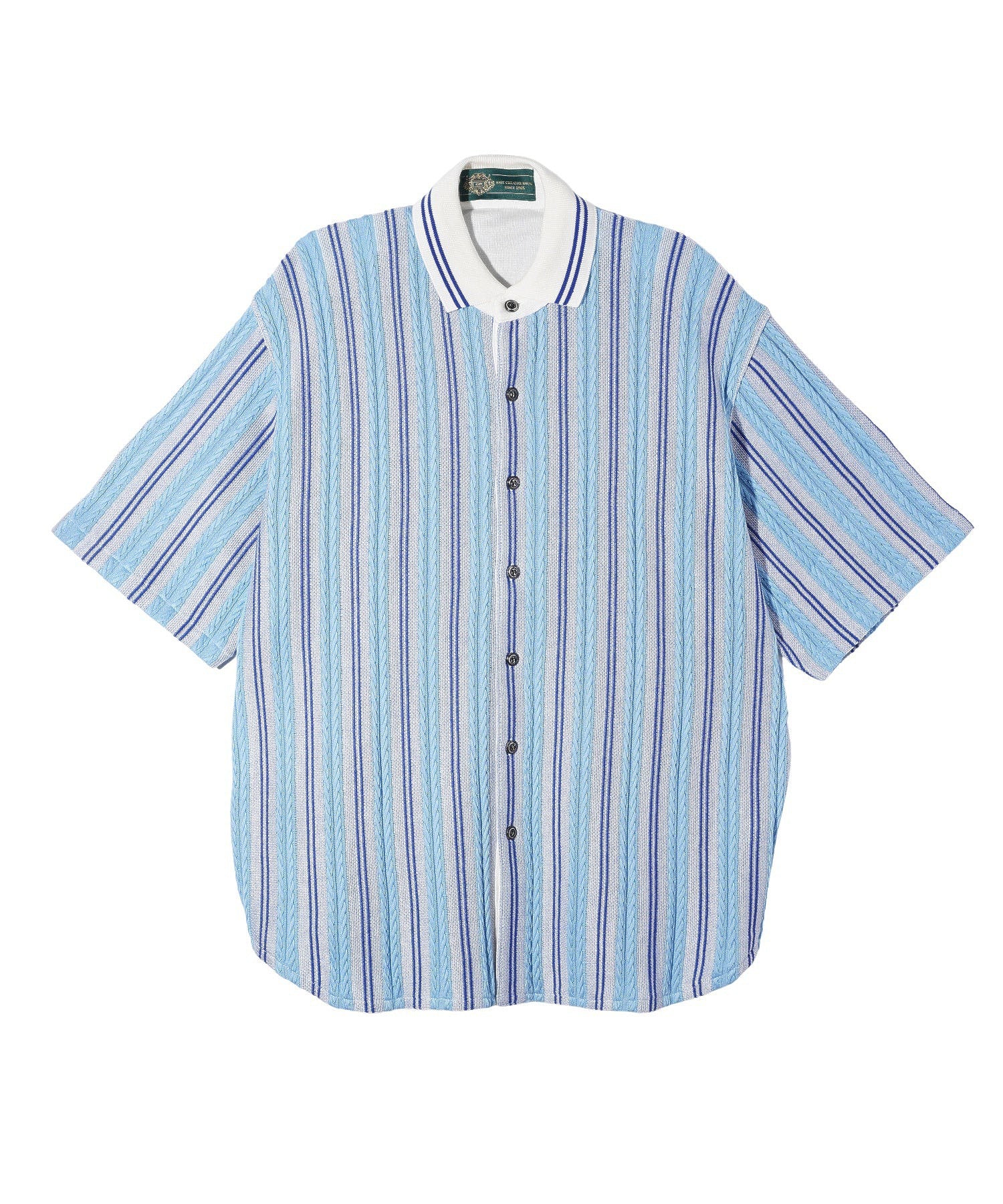 gim context/ジム コンテキスト/Stripe Open Collar Shirt/23205110 - Image 16