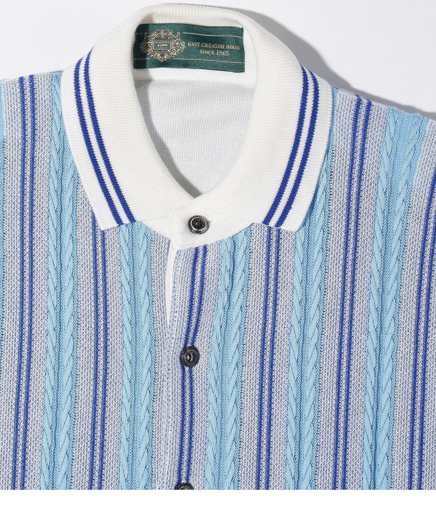 gim context/ジム コンテキスト/Stripe Open Collar Shirt/23205110 - Image 4