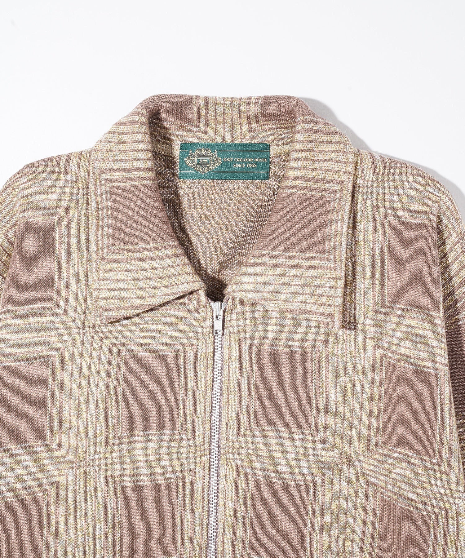 gim context/ジム コンテキスト/Ombre Check Zip Blouson/23105050 - Image 4