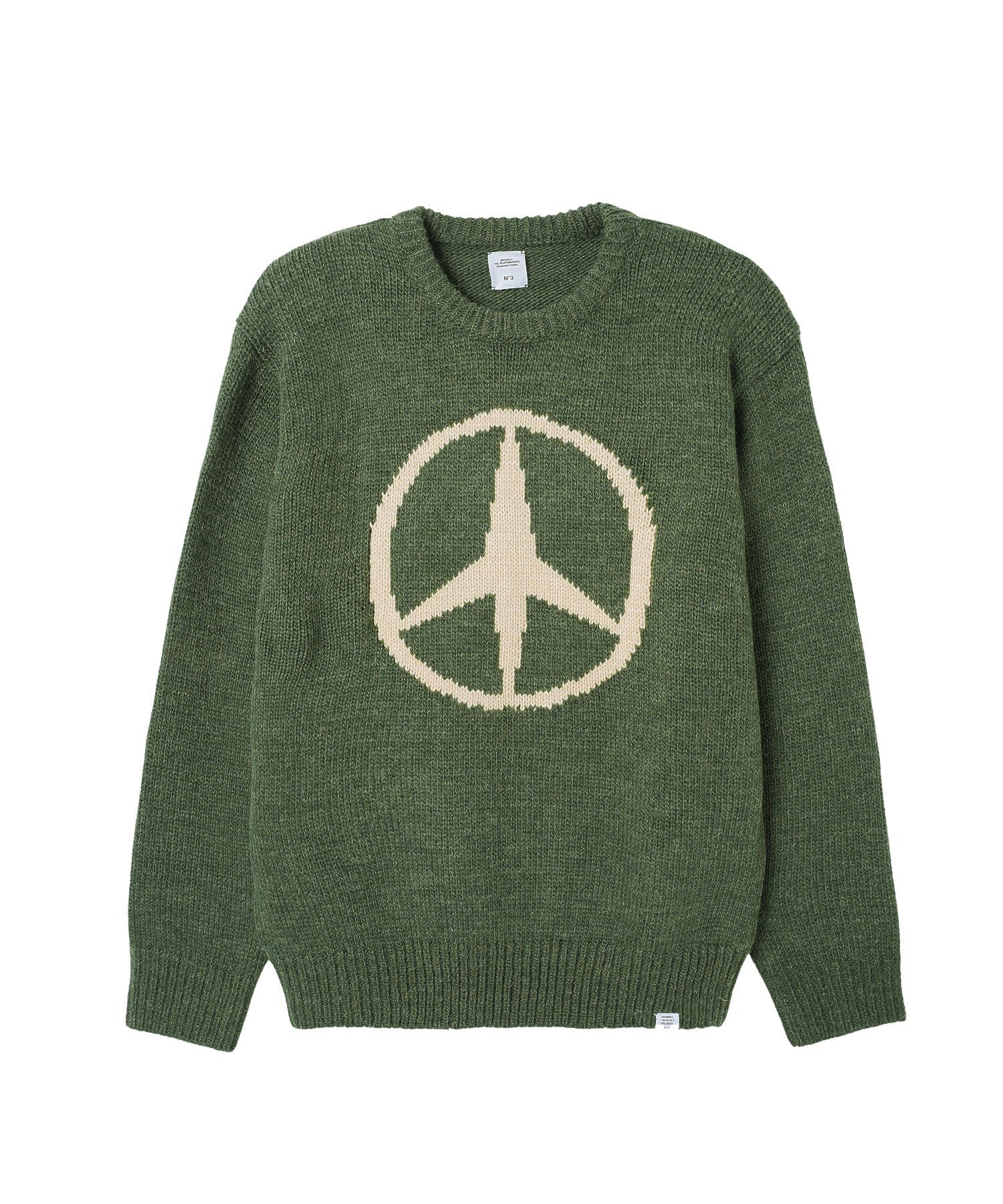 BEDWIN/ベドウィン/L/S C-NECK JACQUARD SWEATER DOYLE/23AB3184 - Image 2
