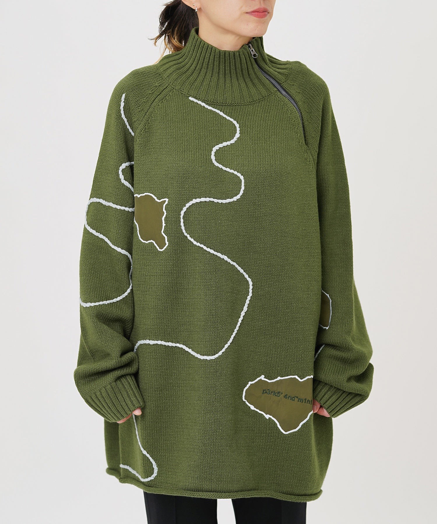PERKS AND MINI/パークスアンドミニ/RELIEF HIGH NECK KNIT/8623 - Image 12