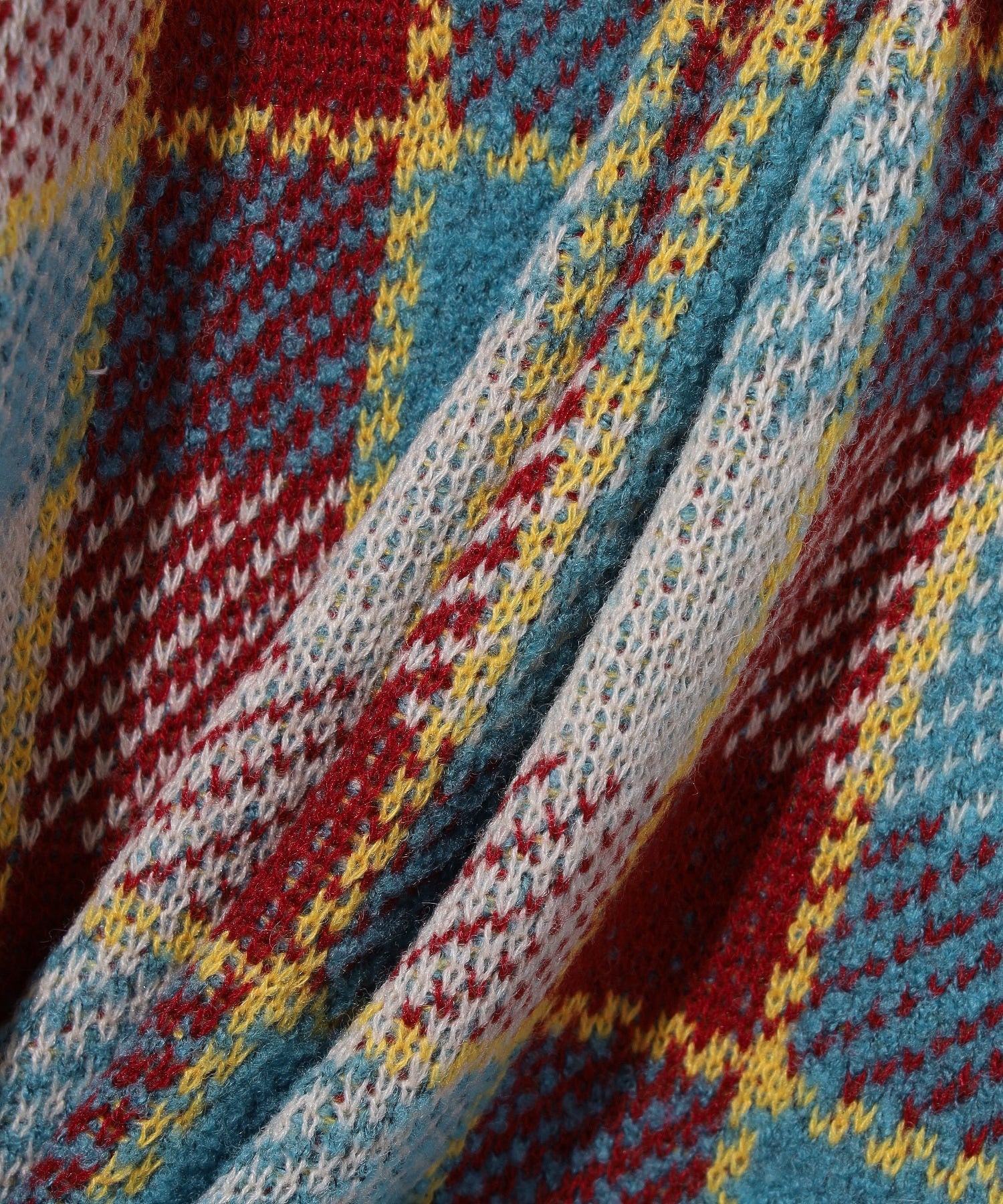 gim context/ジム コンテキスト/Knitted Check Blouson/23505200 - Image 8