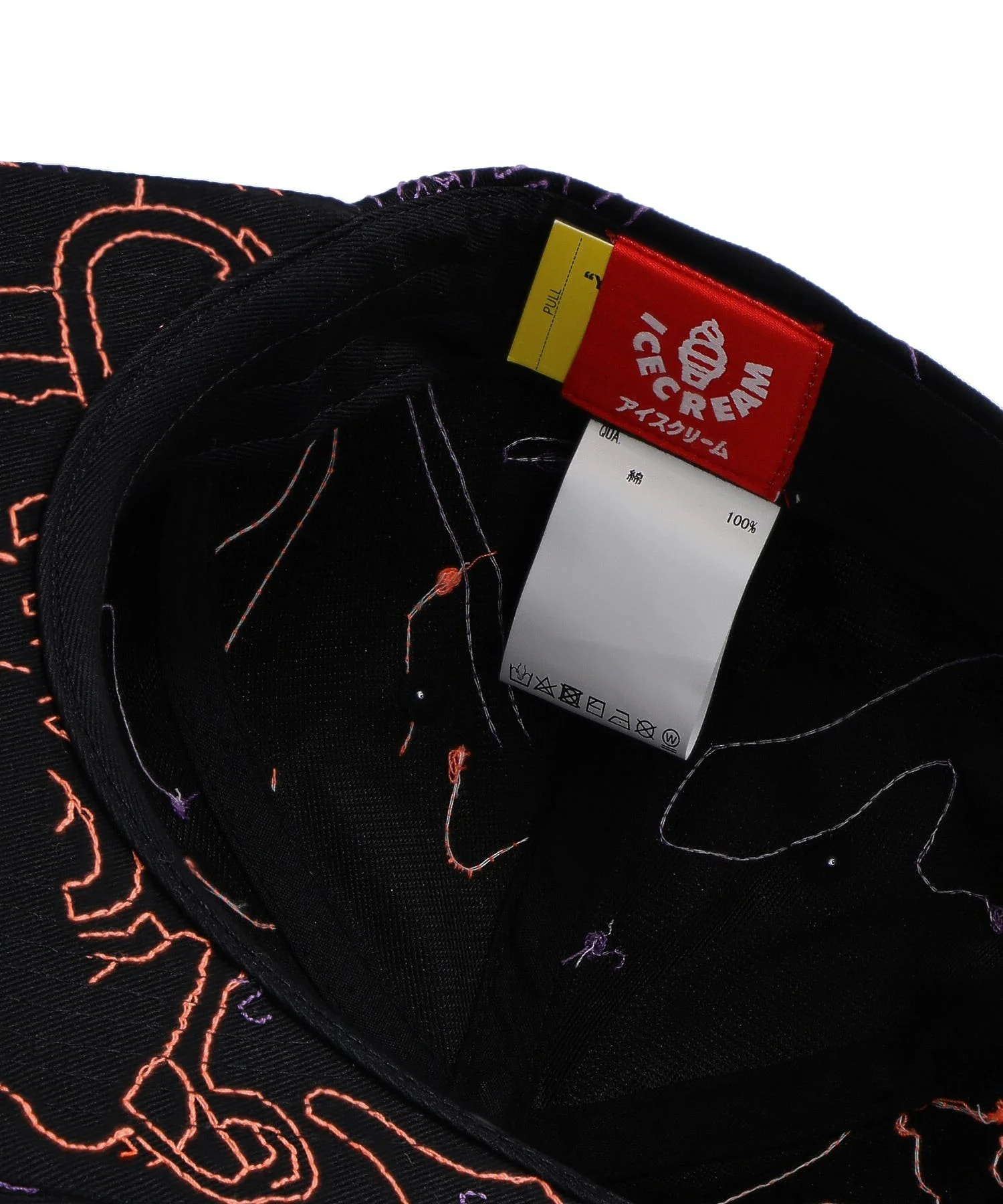 ICECREAM/アイスクリーム/STITCHES FLAT VISOR 6 PANEL CAP/431-6802 - Image 7