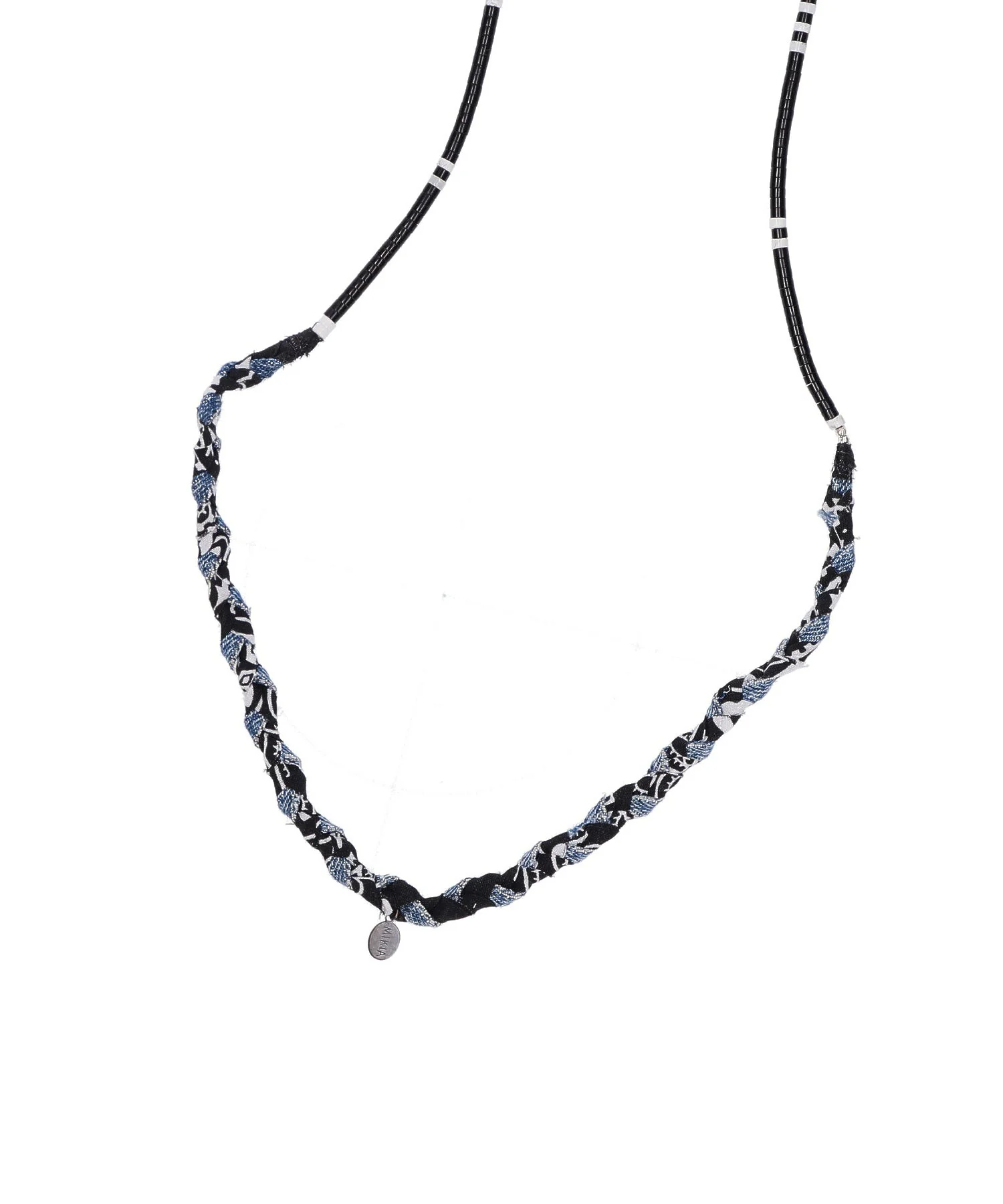 MIKIA/ミキア/vintage denim bandana necklace jet/223-M-008182-03 - Image 4