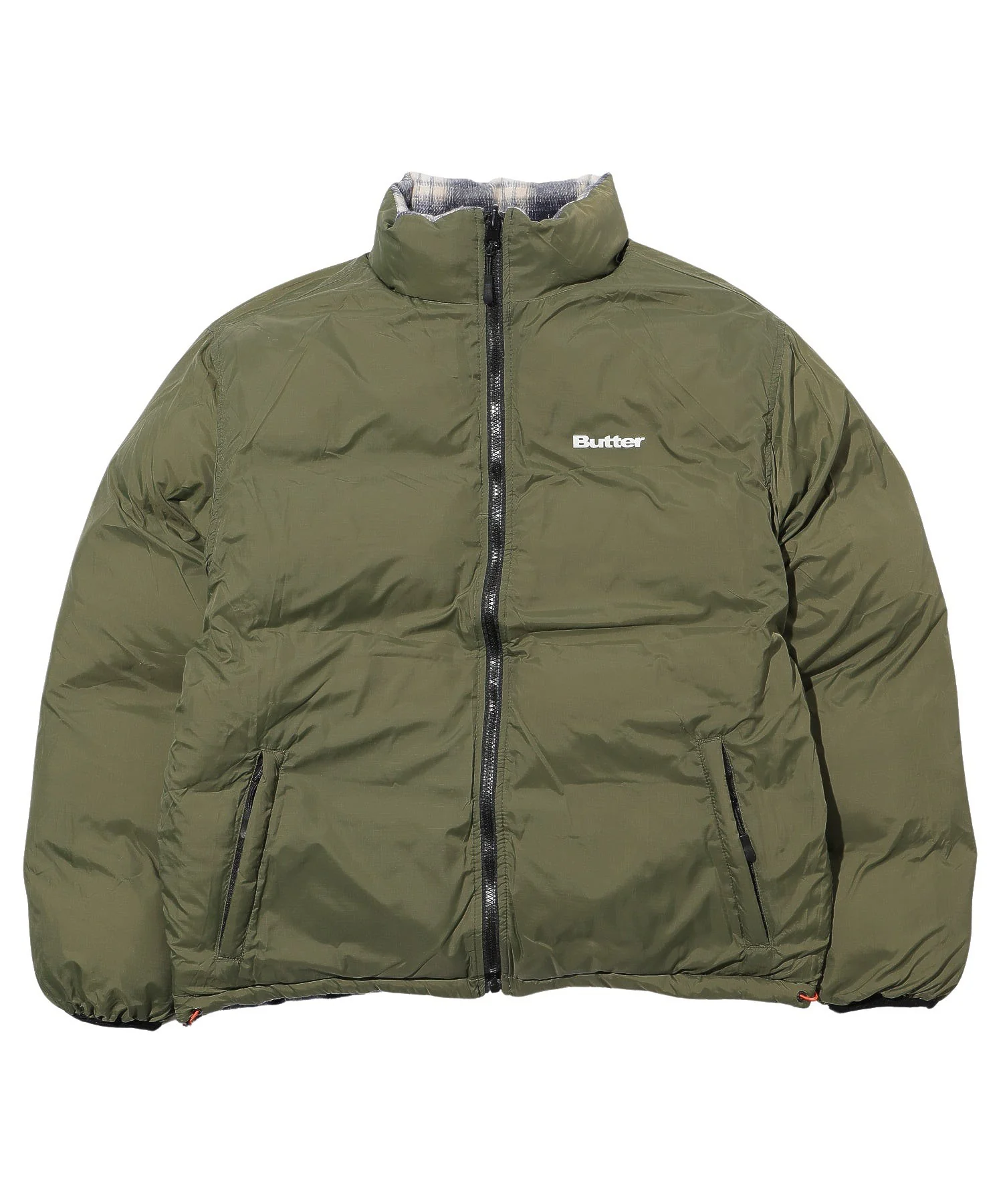 BUTTER/バター/Reversible Plaid Puffer Jacket - Image 16