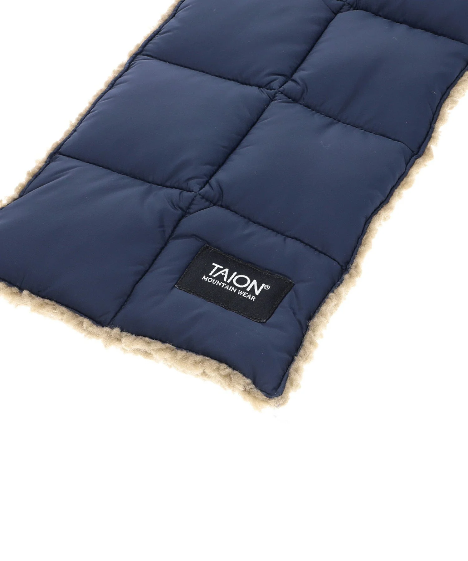 TAION/タイオン/REVERSIBLE MOUNTAIN DOWNxBOA SCARF/TAION-R201MT - Image 8