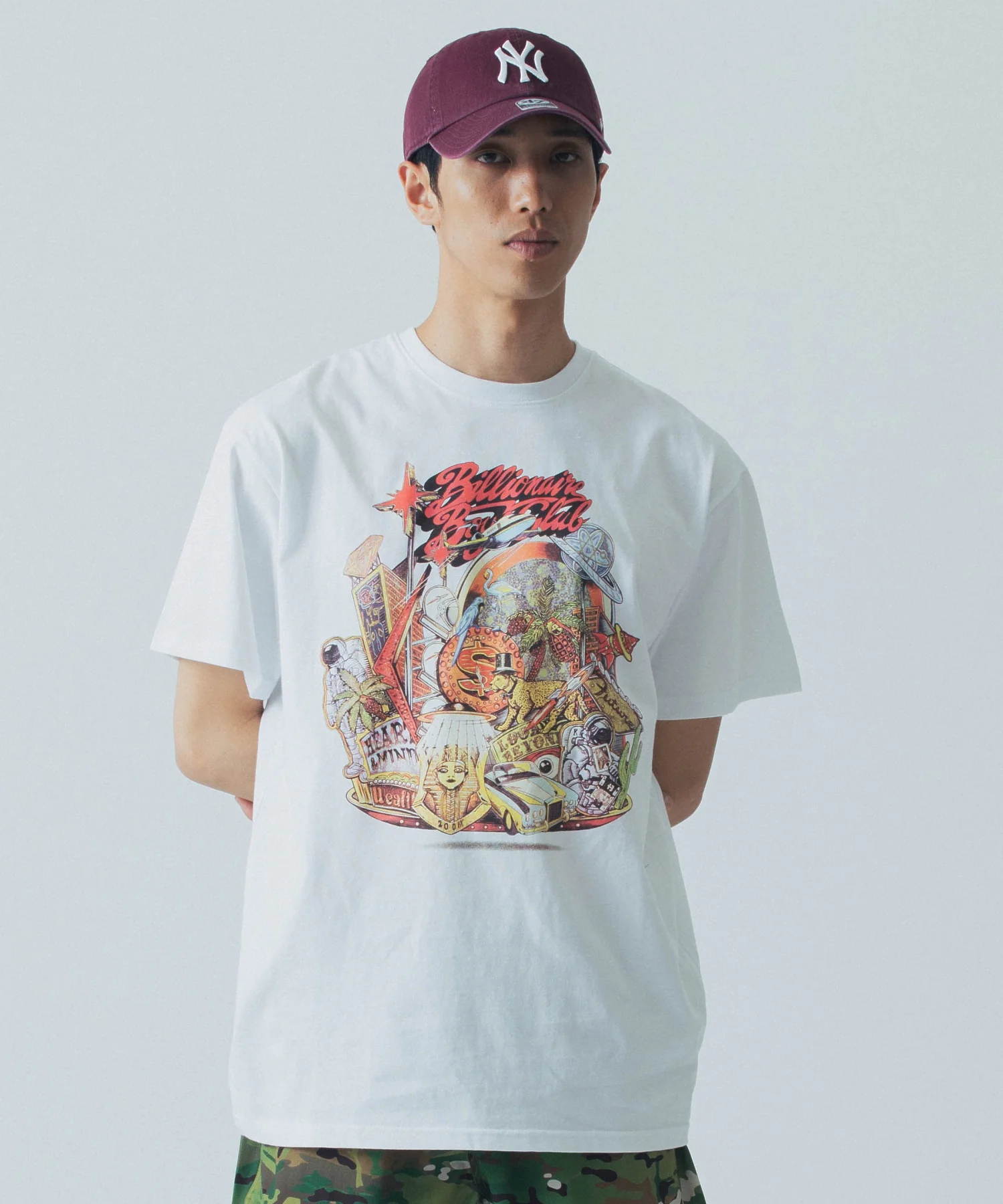 BILLIONAIRE BOYS CLUB/ビリオネア・ボーイズ・クラブ/BB FLOATING CITY T-SHIRT/841-1200