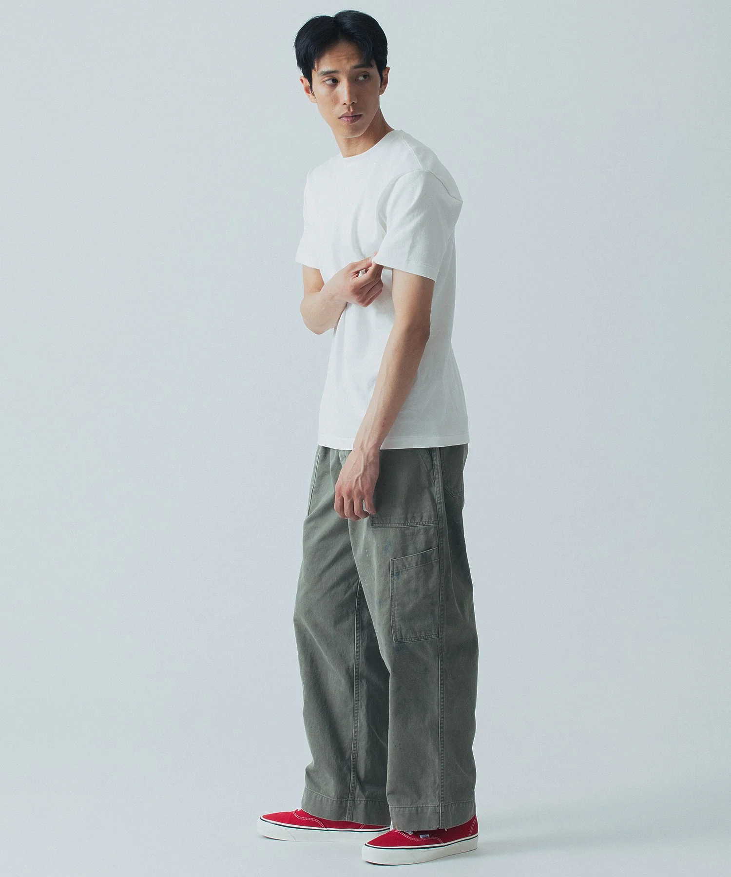 Hanes/ヘインズ/1P T-SHIRTS SHIRO/HM1X201 - Image 3