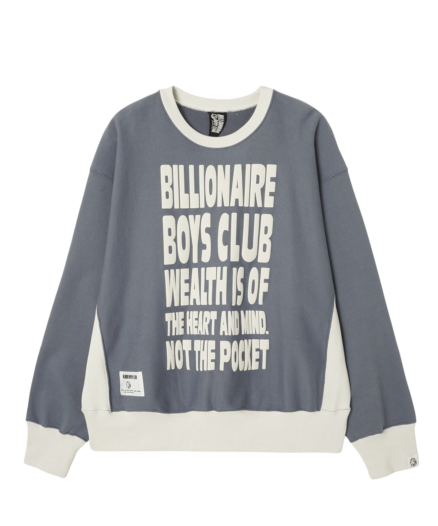 BILLIONAIRE BOYS CLUB/ビリオネア・ボーイズ・クラブ/PUFF PRINT 2TONE COTTON SWEATSHIRT - Image 2