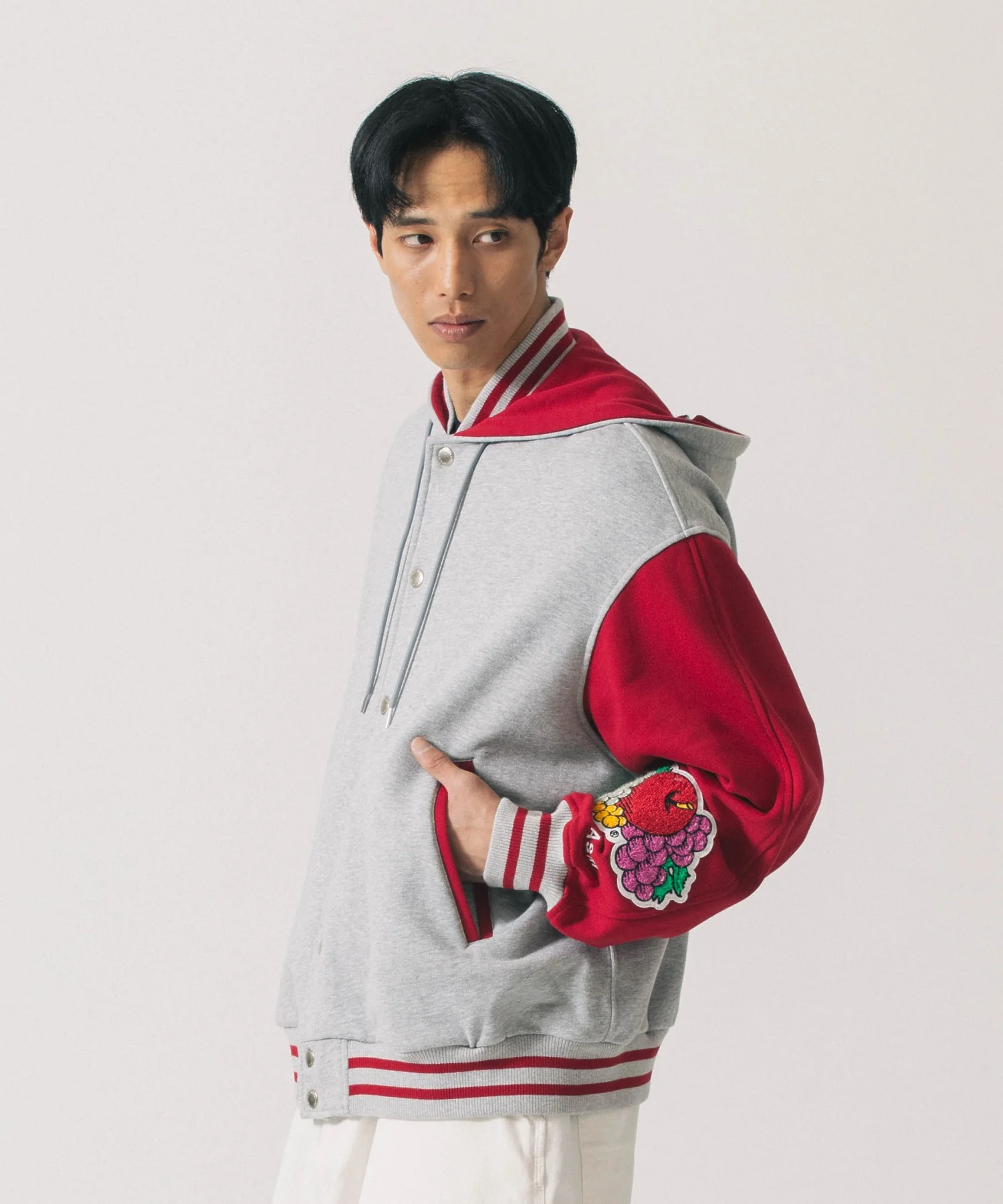 FACETASM×FRUIT OF THE LOOM STADIUM SWEAT JACKET SRO-JK-M05 - Image 8