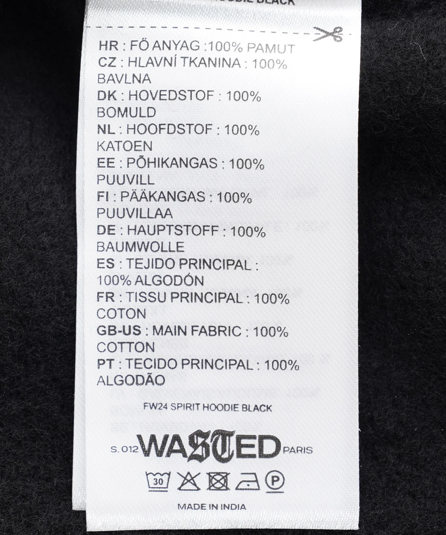 WASTED PARIS/ウェイステッドパリス/SPIRIT HOODIE - Image 8