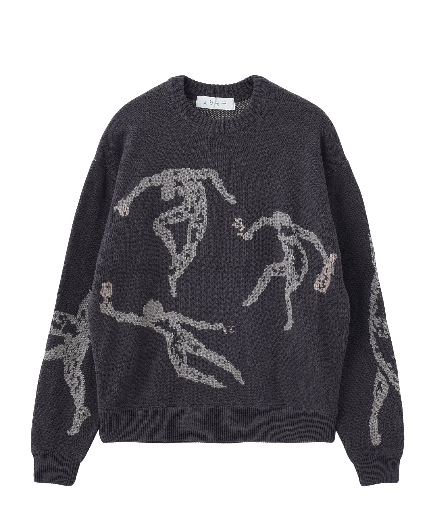 BAL/バル/JACQUARD COTTON CREWNECK SWEATER/BAL-2122
