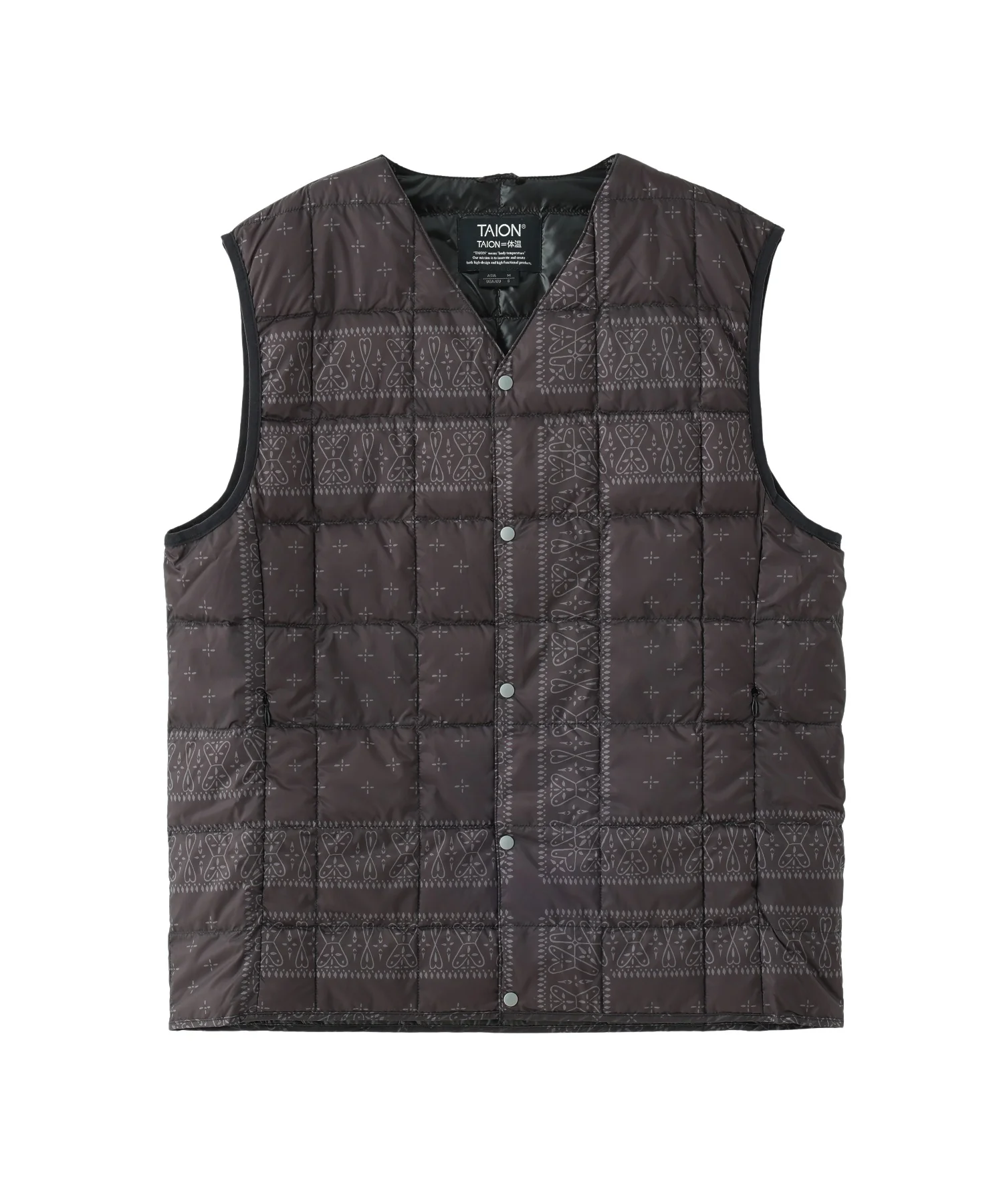 TAION/タイオン/V NECK BUTTON DOWN VEST/TAION-001 - Image 12