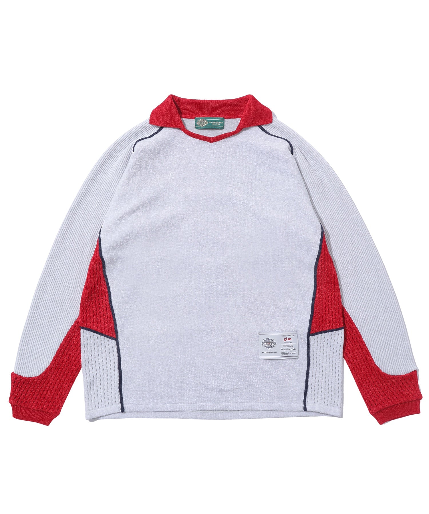 gimcontext/ジム コンテキスト/Knitted Foofball Skipper Polo/24505050