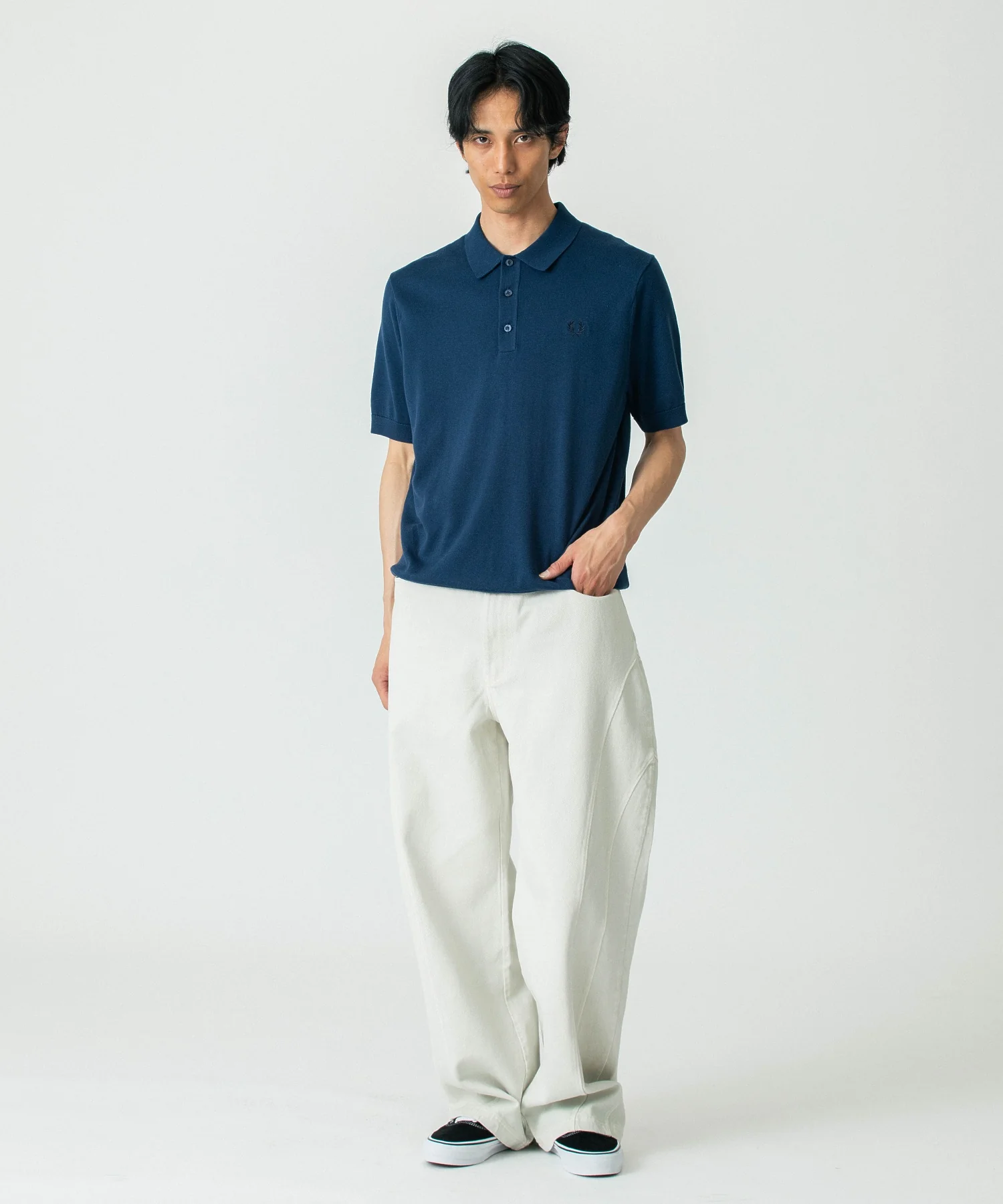 FRED PERRY/フレッドペリー/COTTON KNITTED SHIRT/K9725 - Image 6