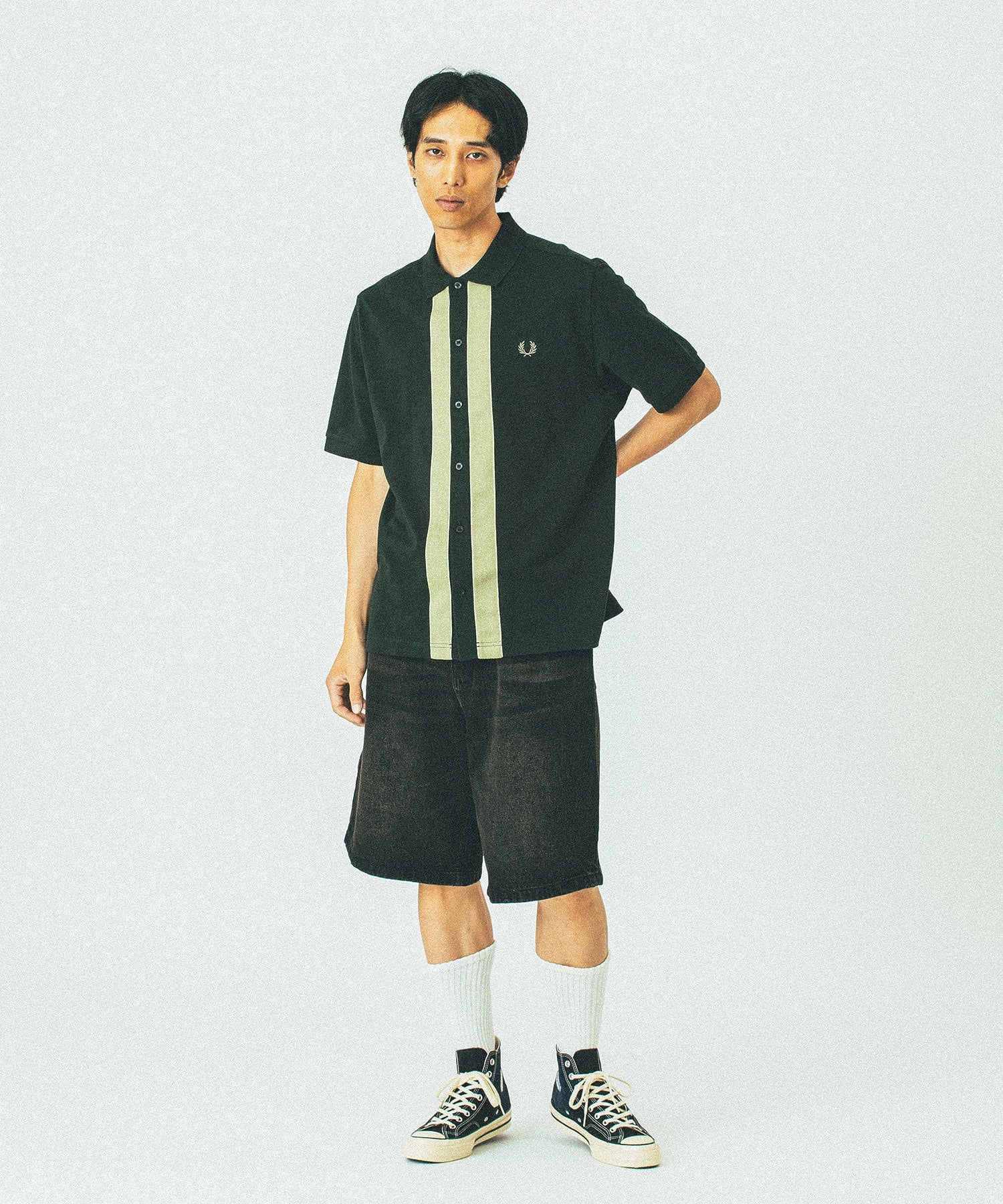 FRED PERRY/フレッドペリー/CHENILLE TAPE BUTTON THRU POLO M9907 - Image 4