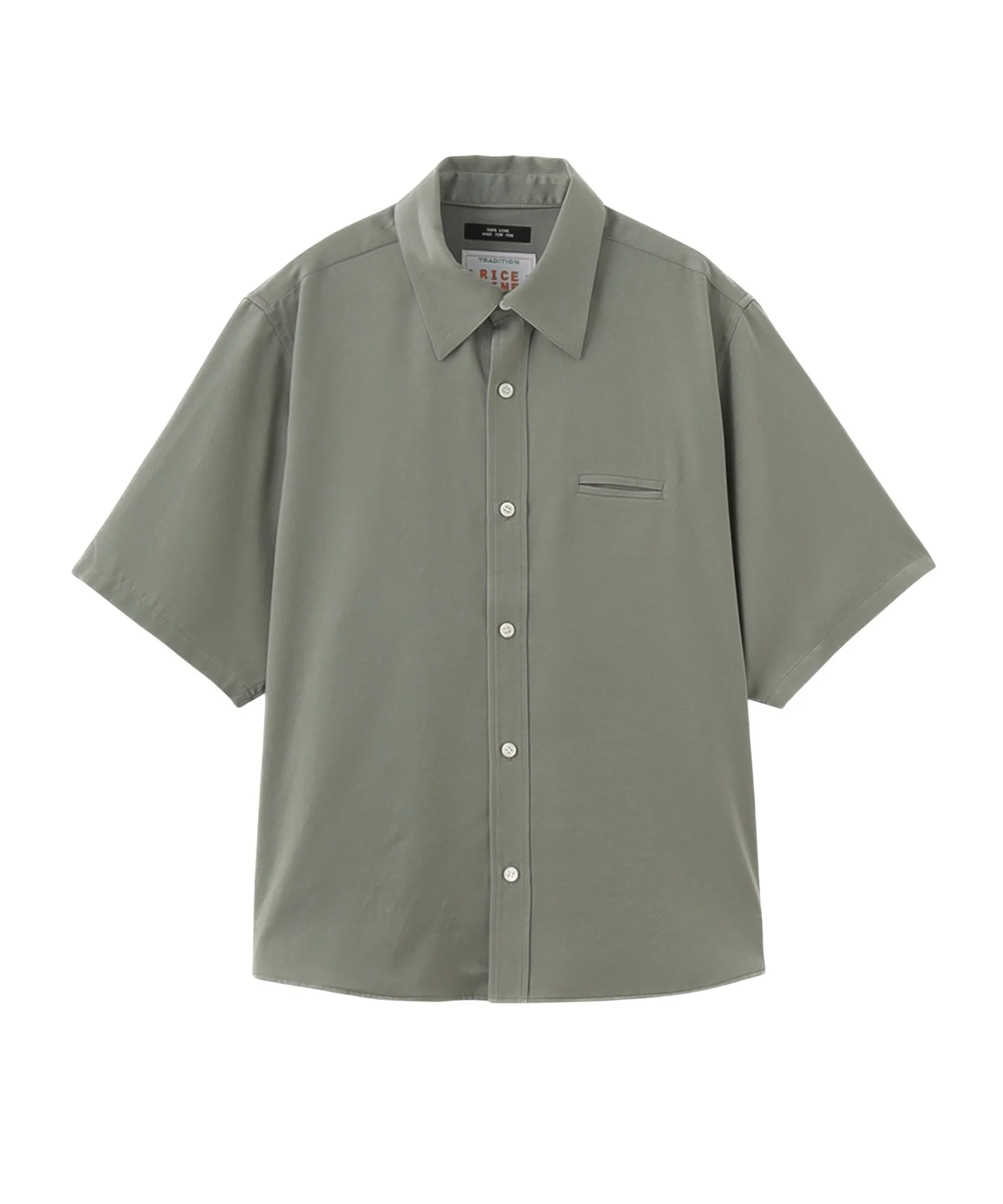 RICE NINE TEN/ライスナインテン/MEDIUM-SHORT CUPRO SATIN SHIRT SH-SHO - Image 2