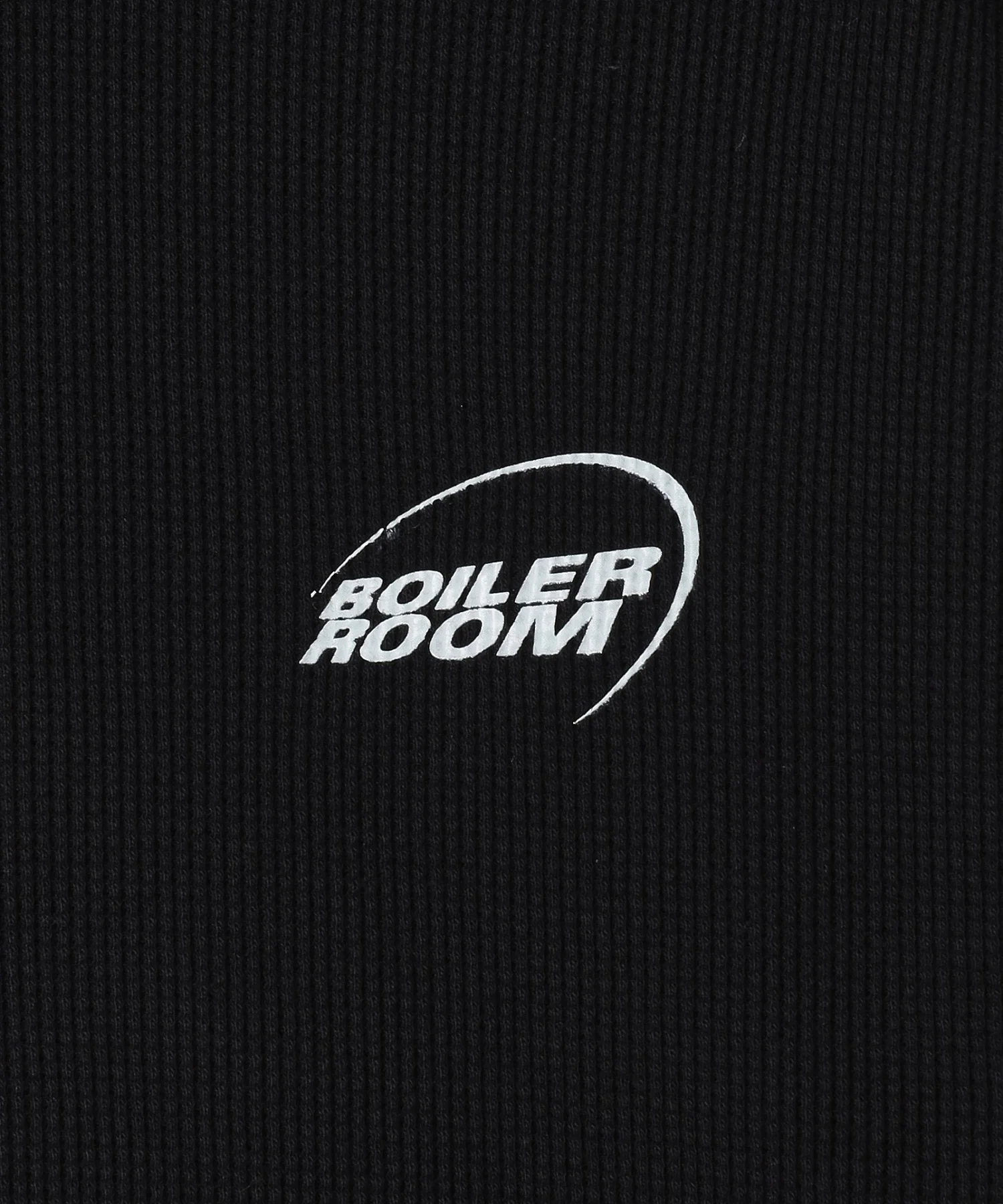 BOILER ROOM/ボイラールーム/WAFFLE LONG SLEEVE AW25LS01BLK - Image 4