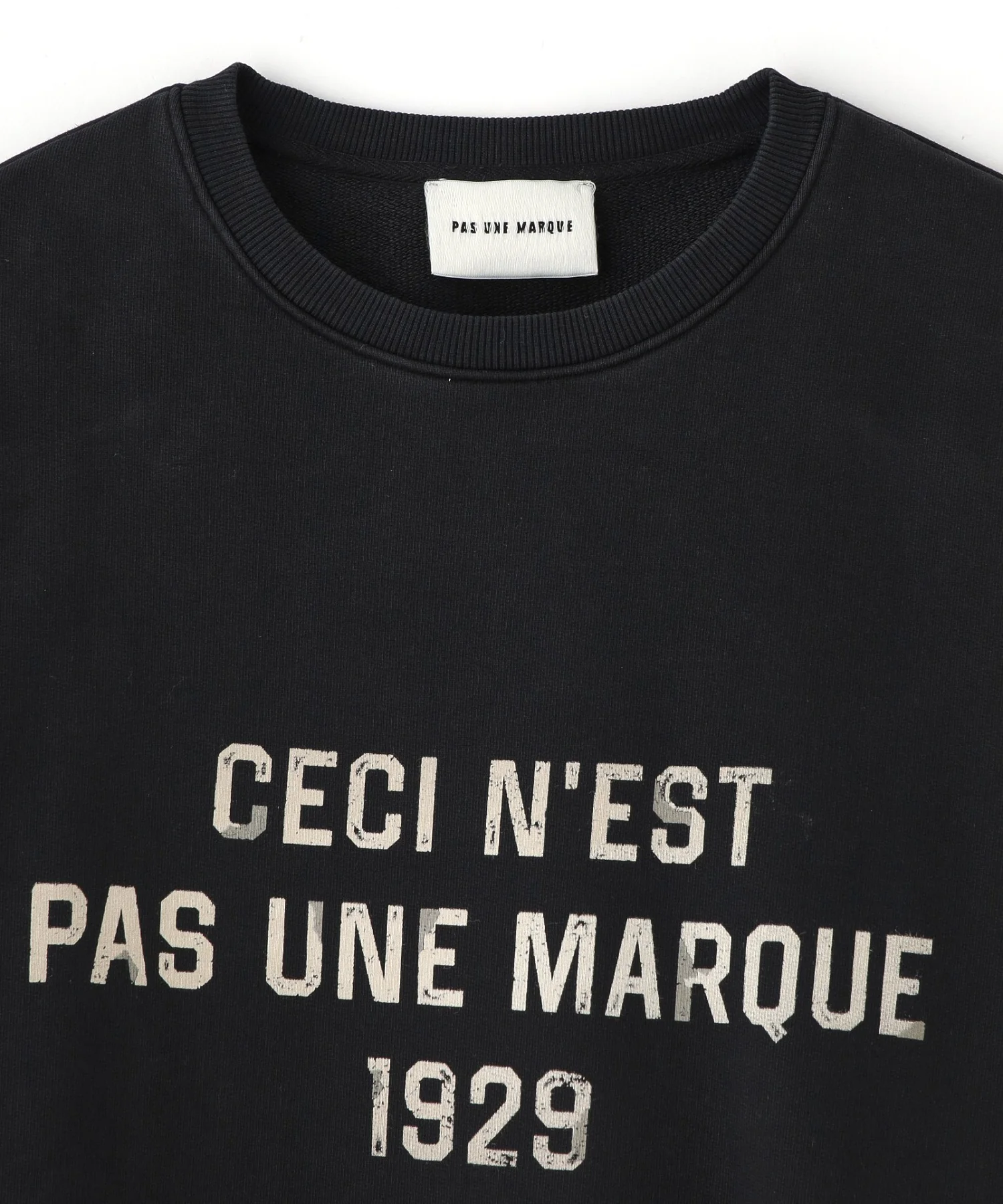 PAS UNE MARQUE/パ・ズュヌ・マルク/1929 PAS Crewneck PAS-623 - Image 3